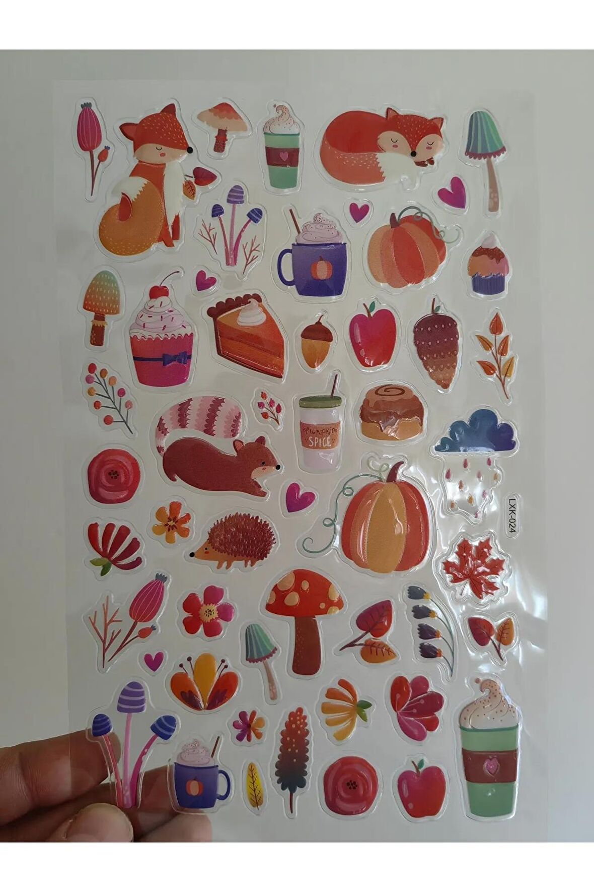 Büyük boy kabartmalı hayvan doğa çevre çıkartma sticker etiket