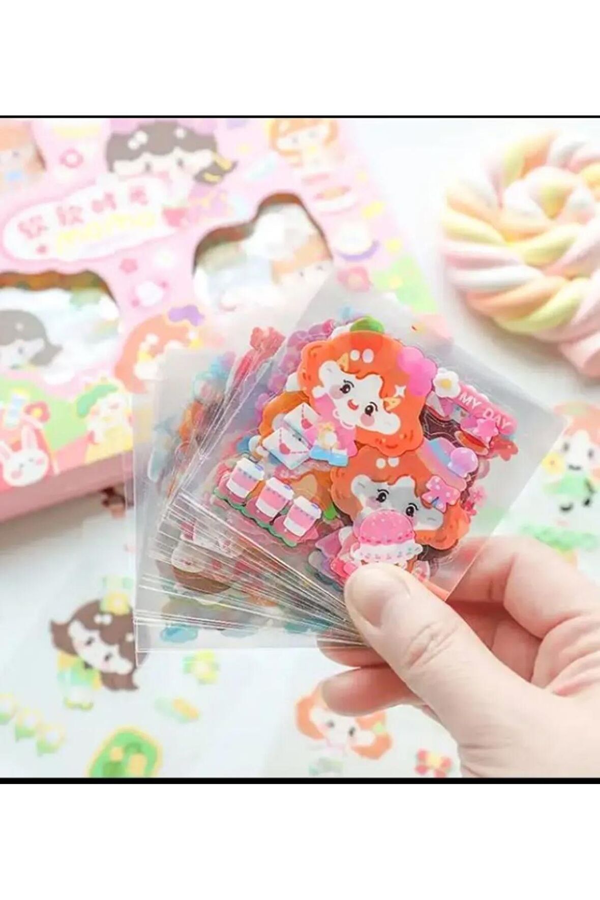 5 sayfa yeni nesil Renkli çocuk sticker bilgisayar matara telefon defter günlük çıkartma etiket