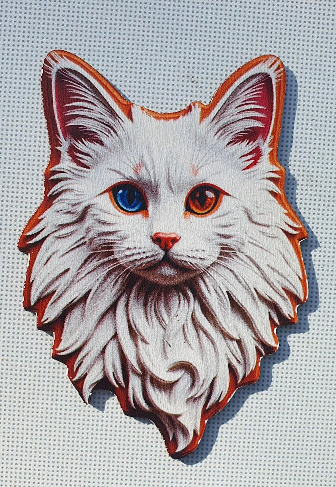2 Adet 3D Görünümlü Kedi Magnet 6 x 9 cm