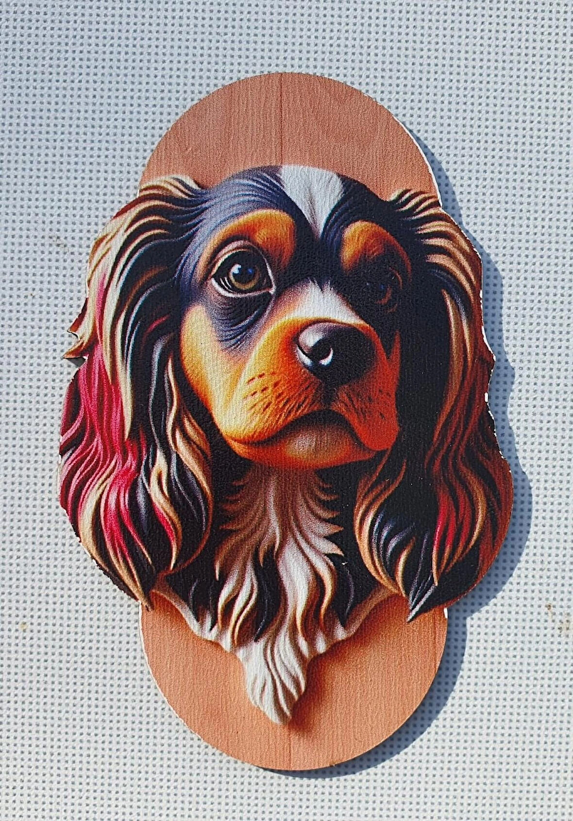 2 Adet 3D Görünümlü Köpek V2 Magnet 6 x 9 cm
