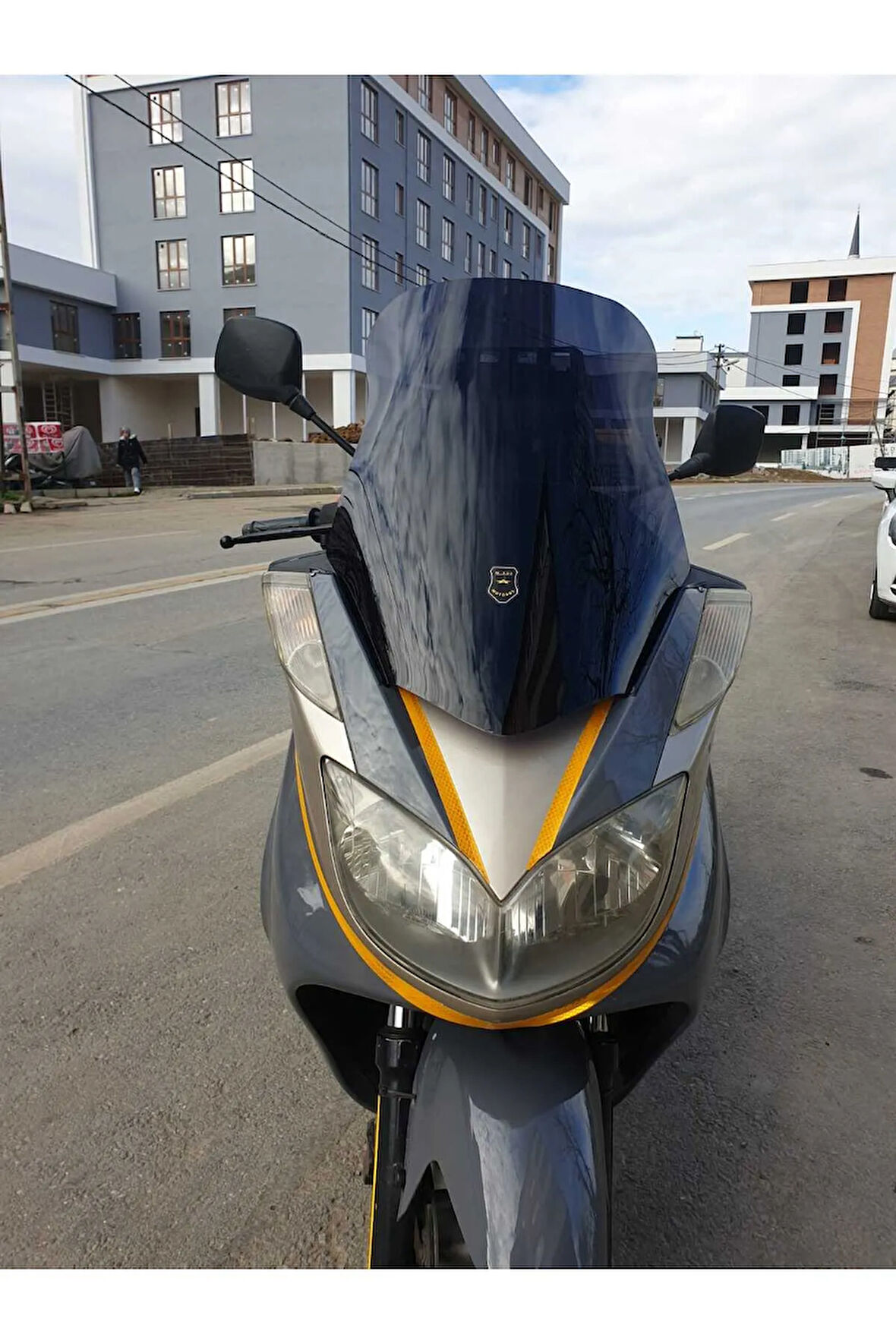 Yamaha Majesty 400 Siperlik Ön Cam 2005 2006 Model 68cm Siyah Renkli 4mm