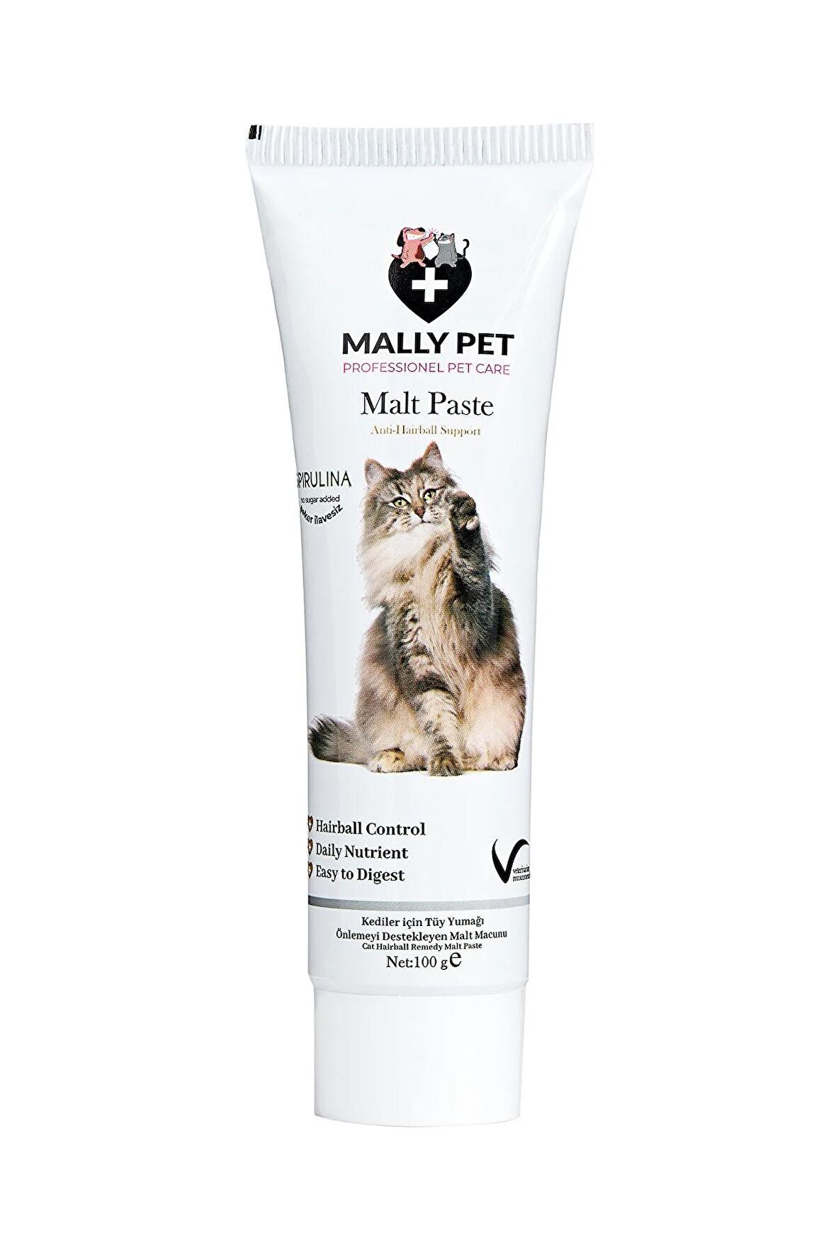 Kediler Için Tüy Yumağı Önleyici Anti-hairball Malt Macunu Malt Paste 100g