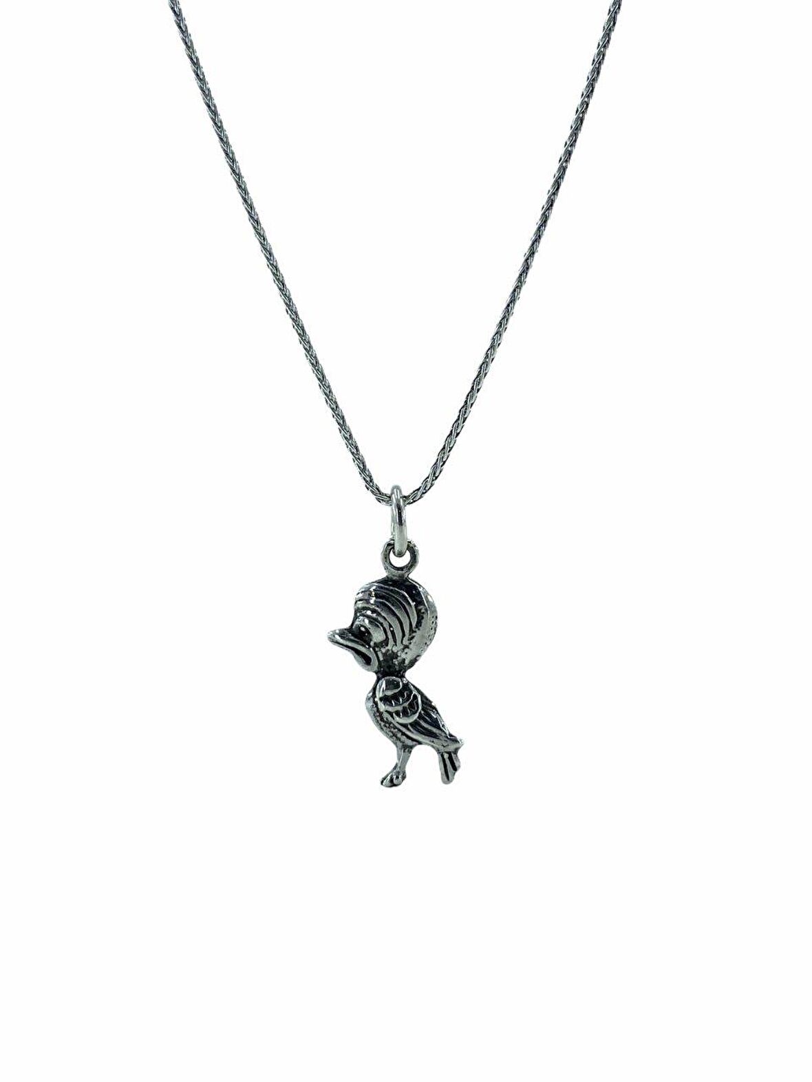 60 cm Uzun Zincir Ağaçkakan woodpecker 925 Gümüş Kolye