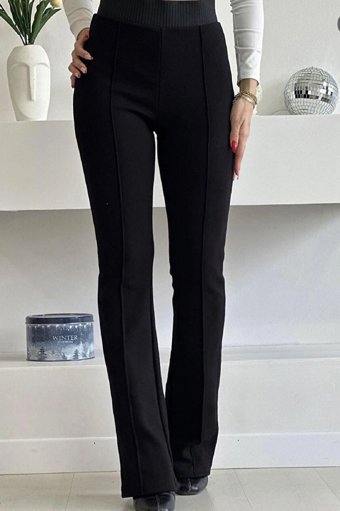 BELİ LASTİKLİ ÇELİK PANTOLON