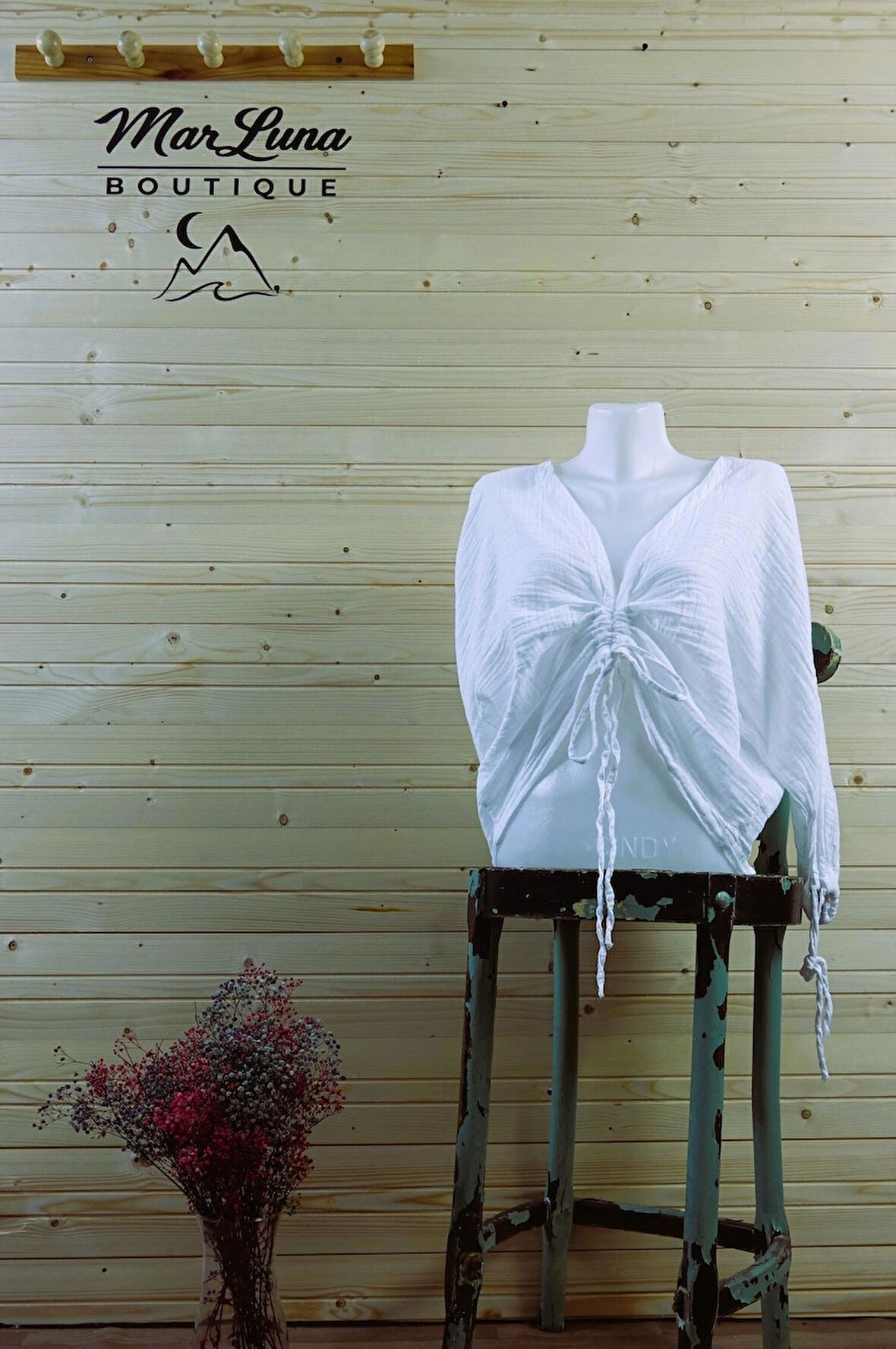 Asansörlü Crop Bluz