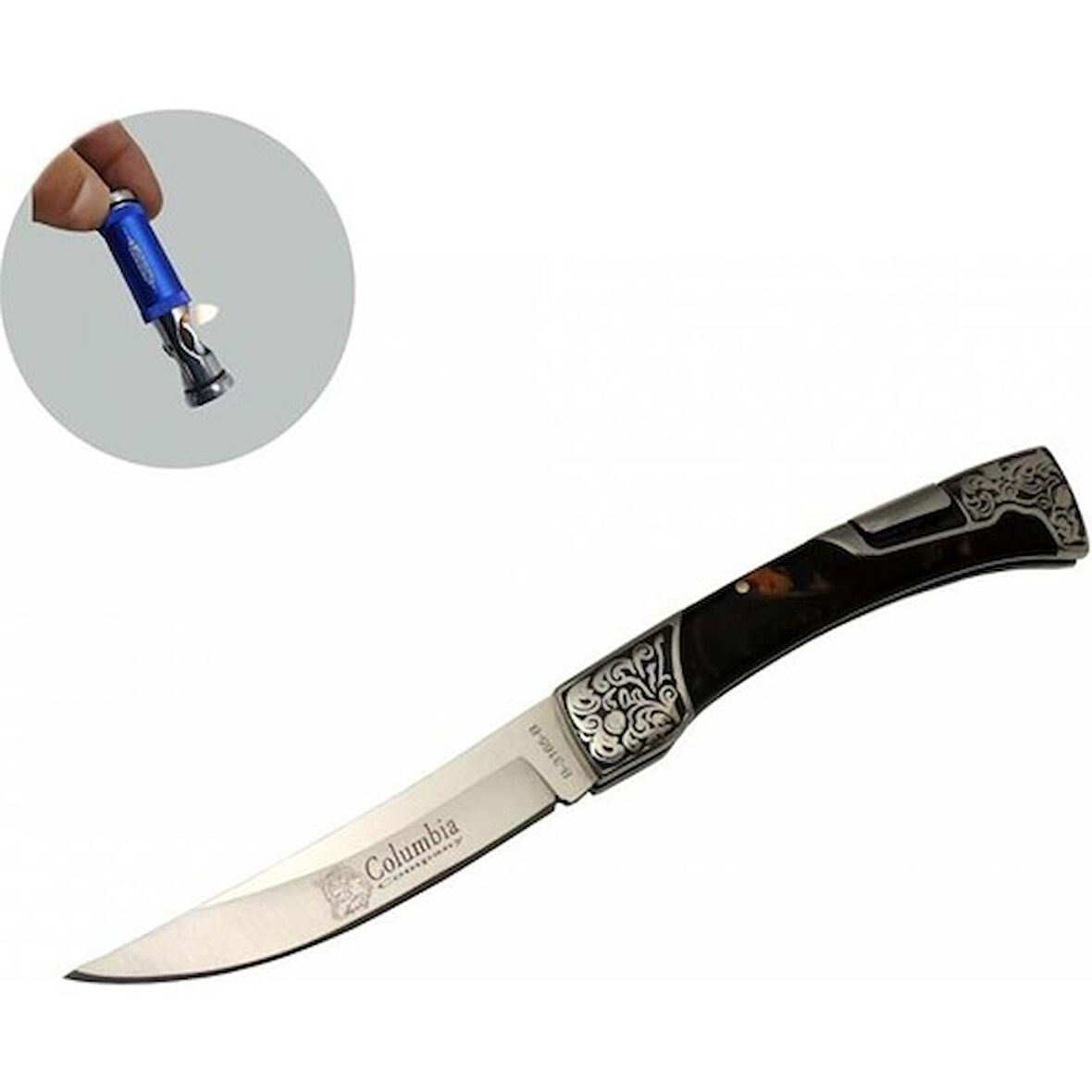 Columbia Columbia Serisi B-3165-B 21.5 cm Kamp Kahve Bıçak Jobon Kibritli