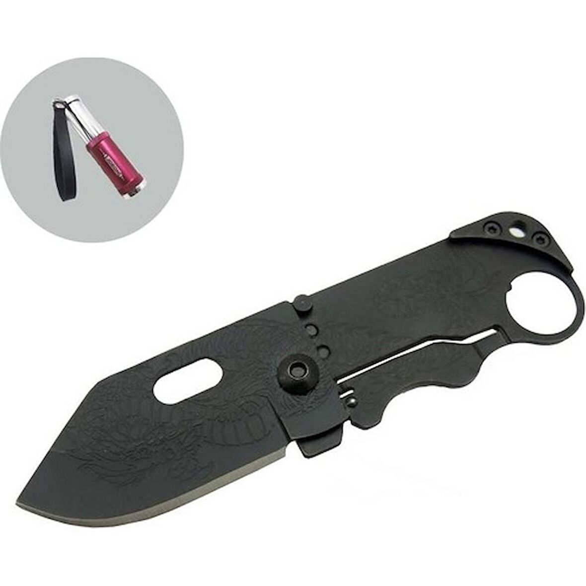 Columbia Columbia Serisi SR238B- 11.5 cm Yaprak Bıçak Siyah Jobon Kibritli
