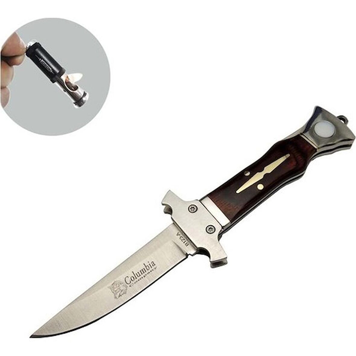 Columbia Columbia Serisi B123-A 18 cm Avcı Çakısı Jobon Kibritli