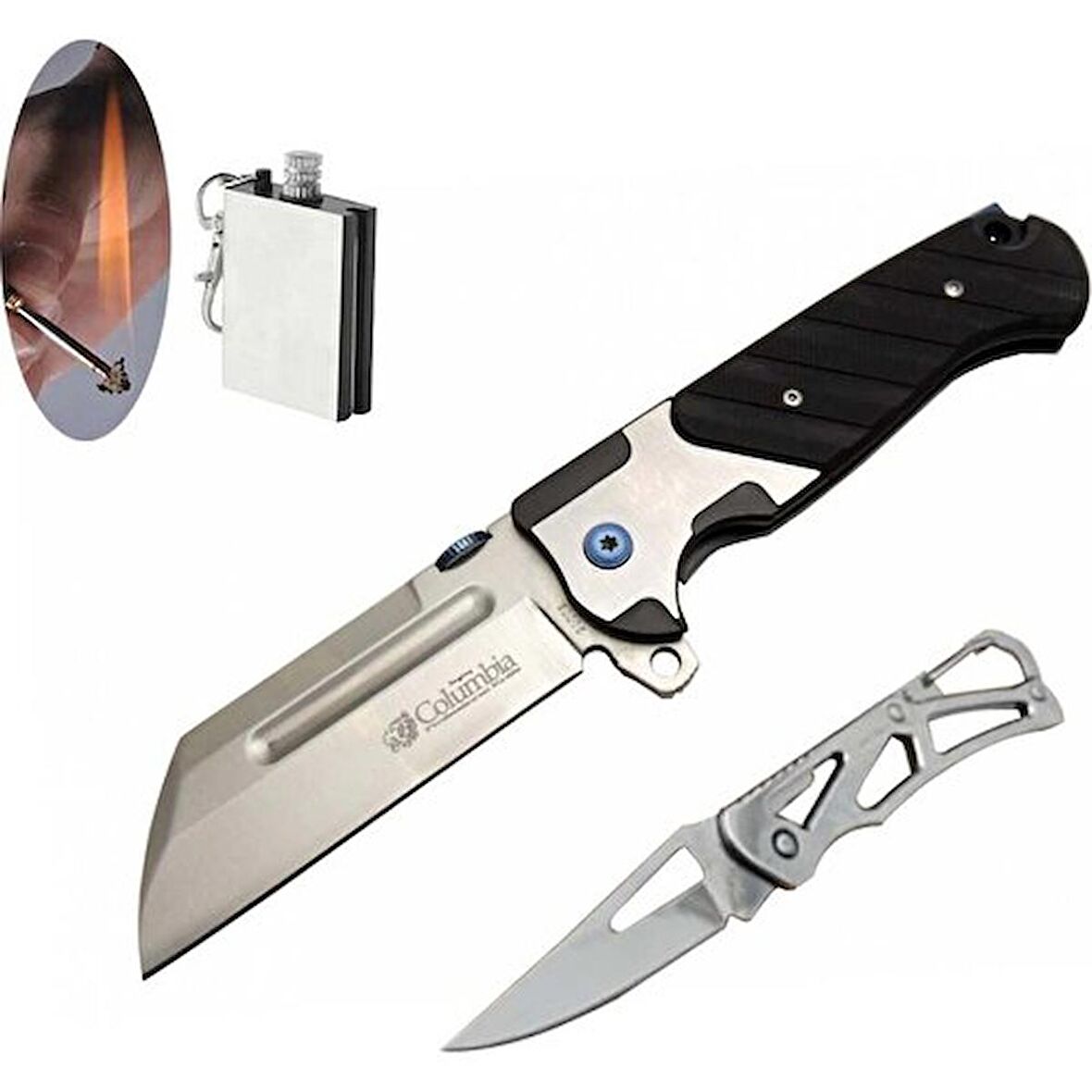 Columbia Serisi 21TTX S- 20 cm Wharncliffe Çakı Seti SLN59