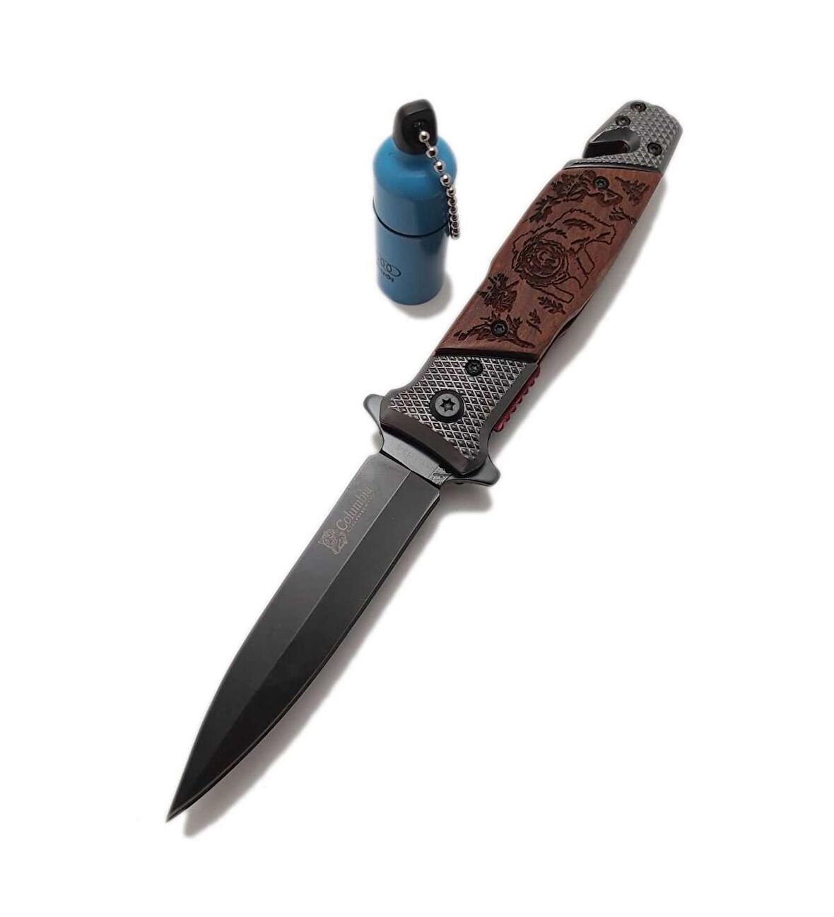 20 cm Columbia Serisi Kamp Çelik Bıçak Çakı Set