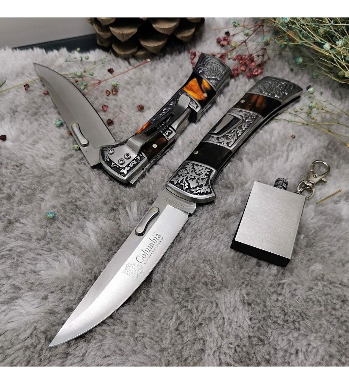 Columbia Derin İşlemeli Manuel Bıçak 218