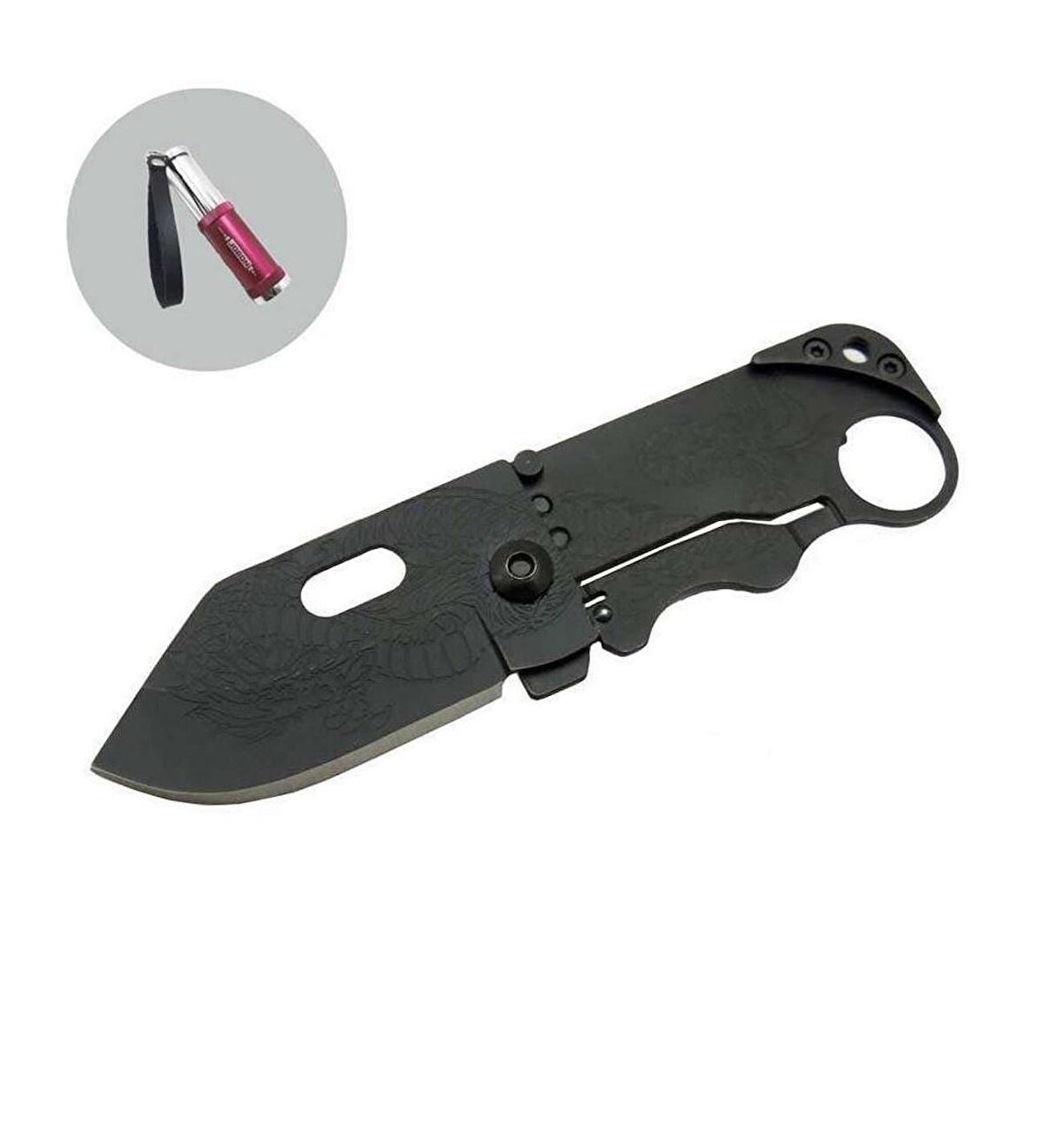 Columbia Serisi SR238B- 11.5 CM Yaprak Bıçak Siyah Lü