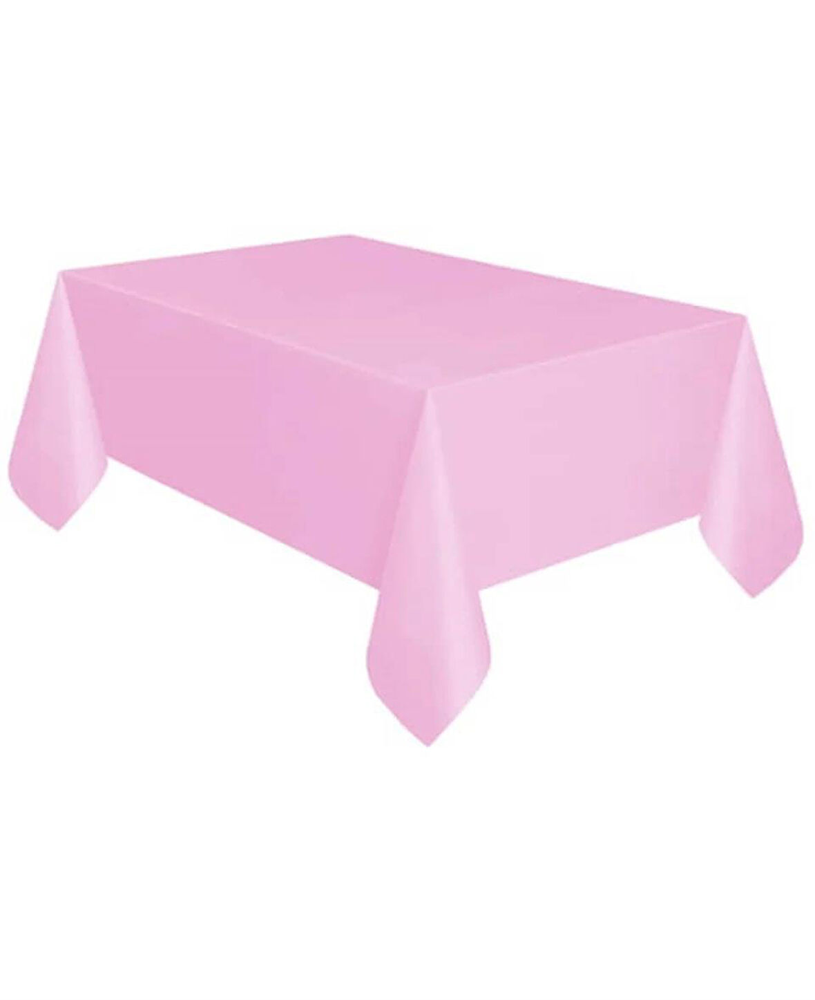 Plastik Naylon Su Geçirmez Parti Piknik Renkli Masa Örtüsü - 120x180 Cm. - Pembe - 1 Adet