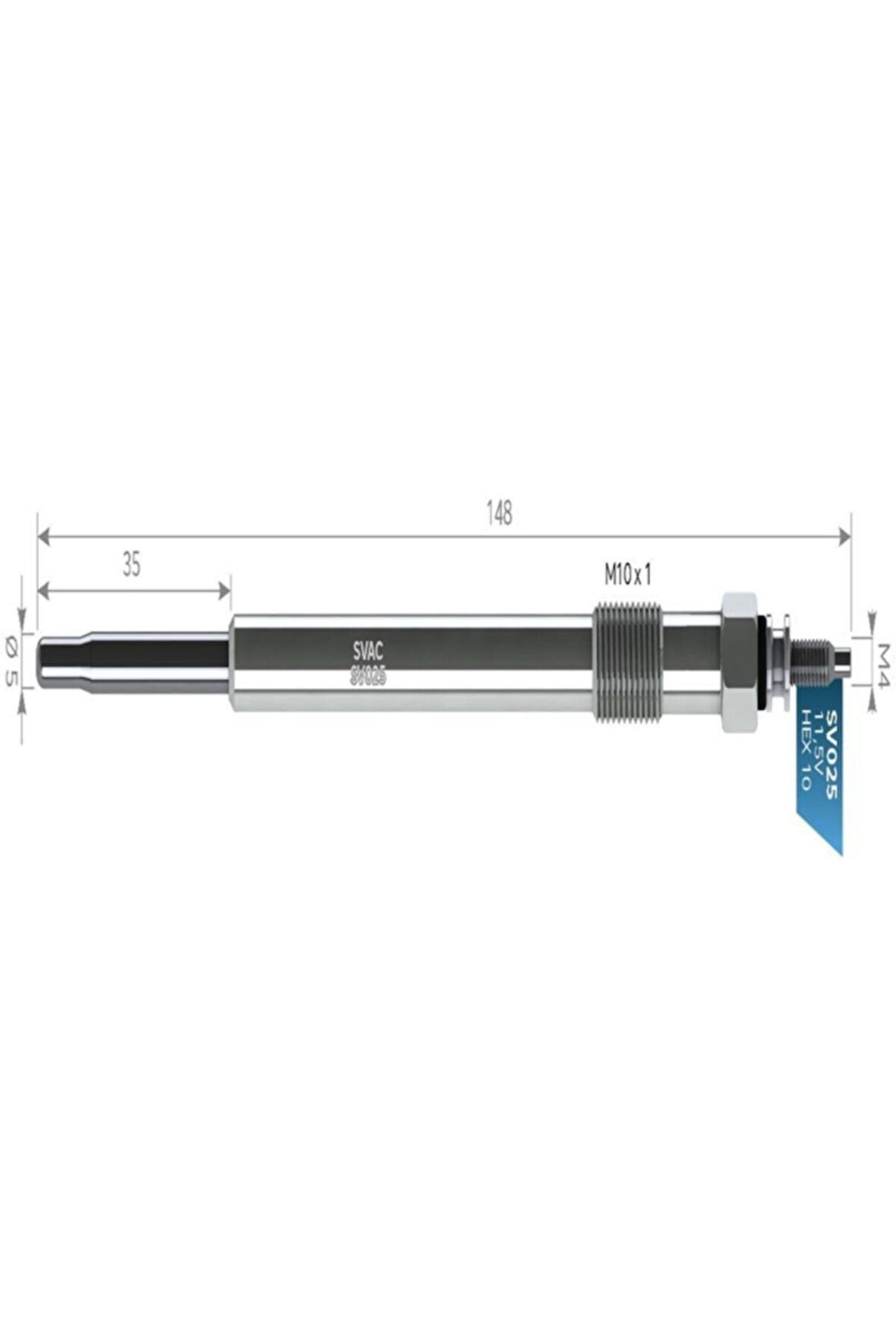 10ad. Sv025 02jd61164 1096527 1309471 Kızdırma Bujısı 11,5v Boxer Iıı Jumpe