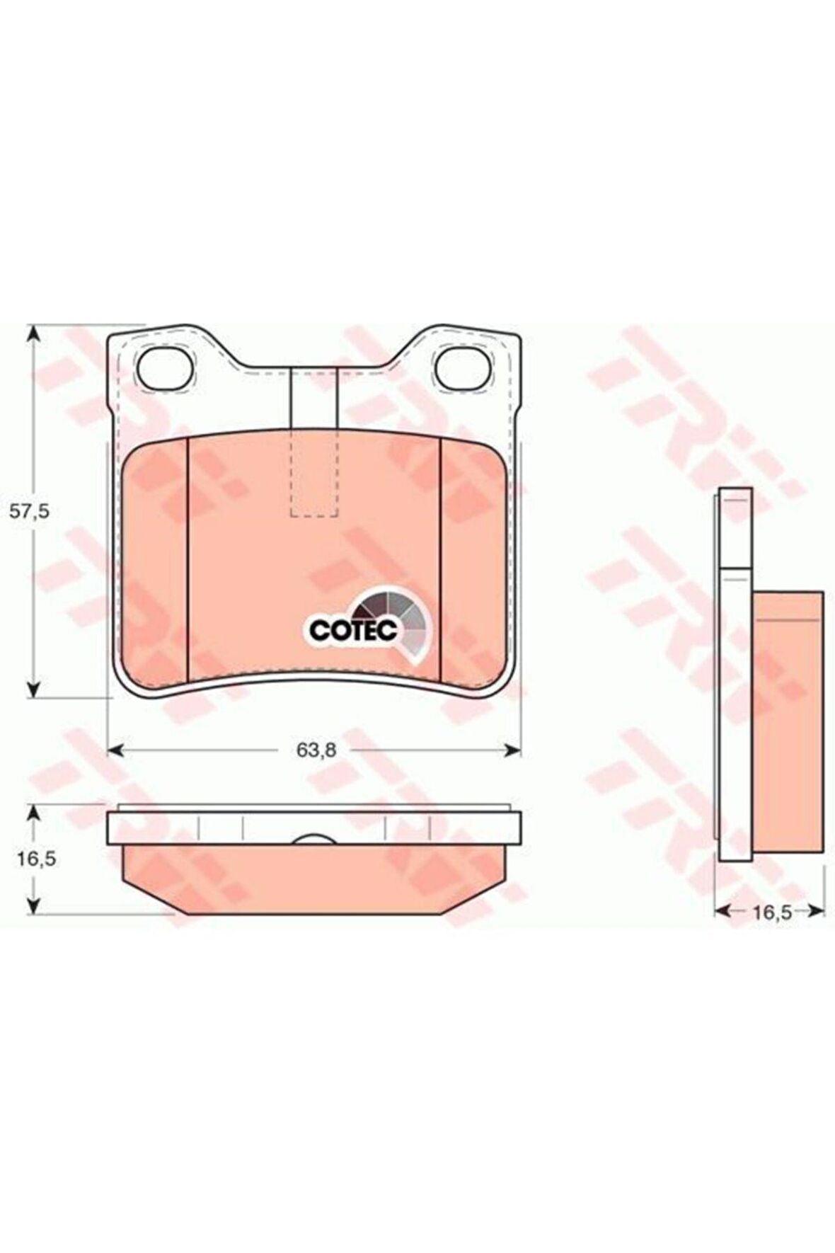 Gdb1276 425130 Arka Fren Balatası P406 P607 2,0 2,0t 2,1tdı P406 Coupe P607