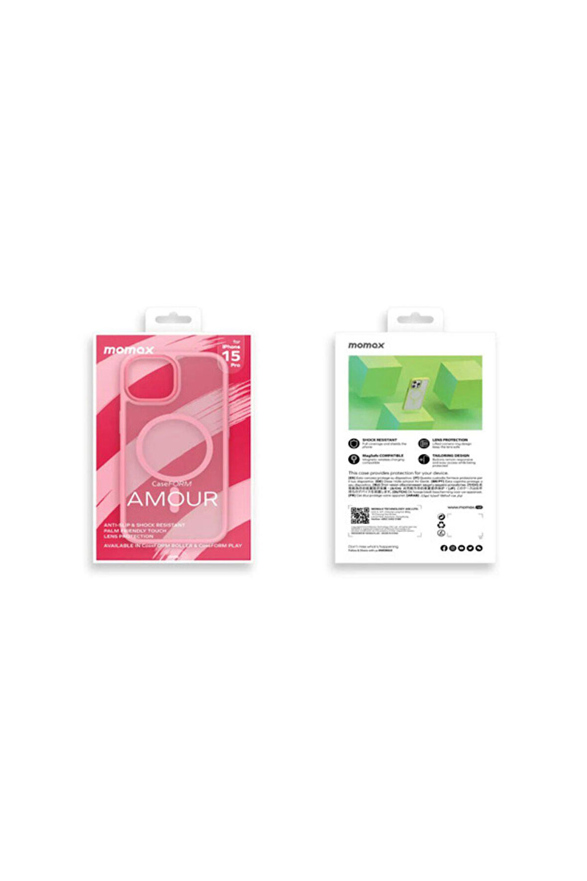 IPHONE 15 PRO Momax ROLLER Seri  360 ° döner Standlı Magsafe Kılıf