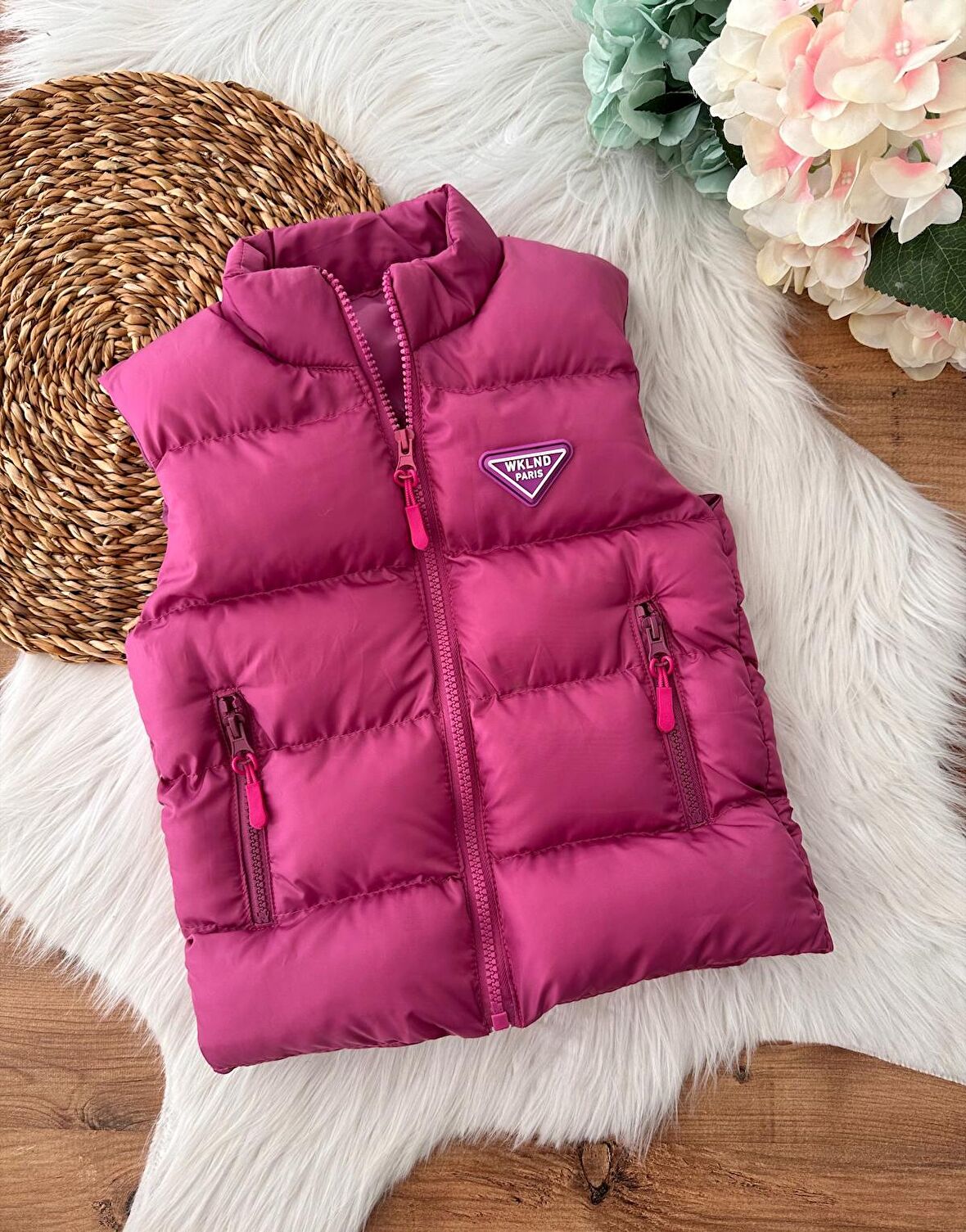 Miniğimin Cicileri Unisex  Paris Şişme Yelek - Mor