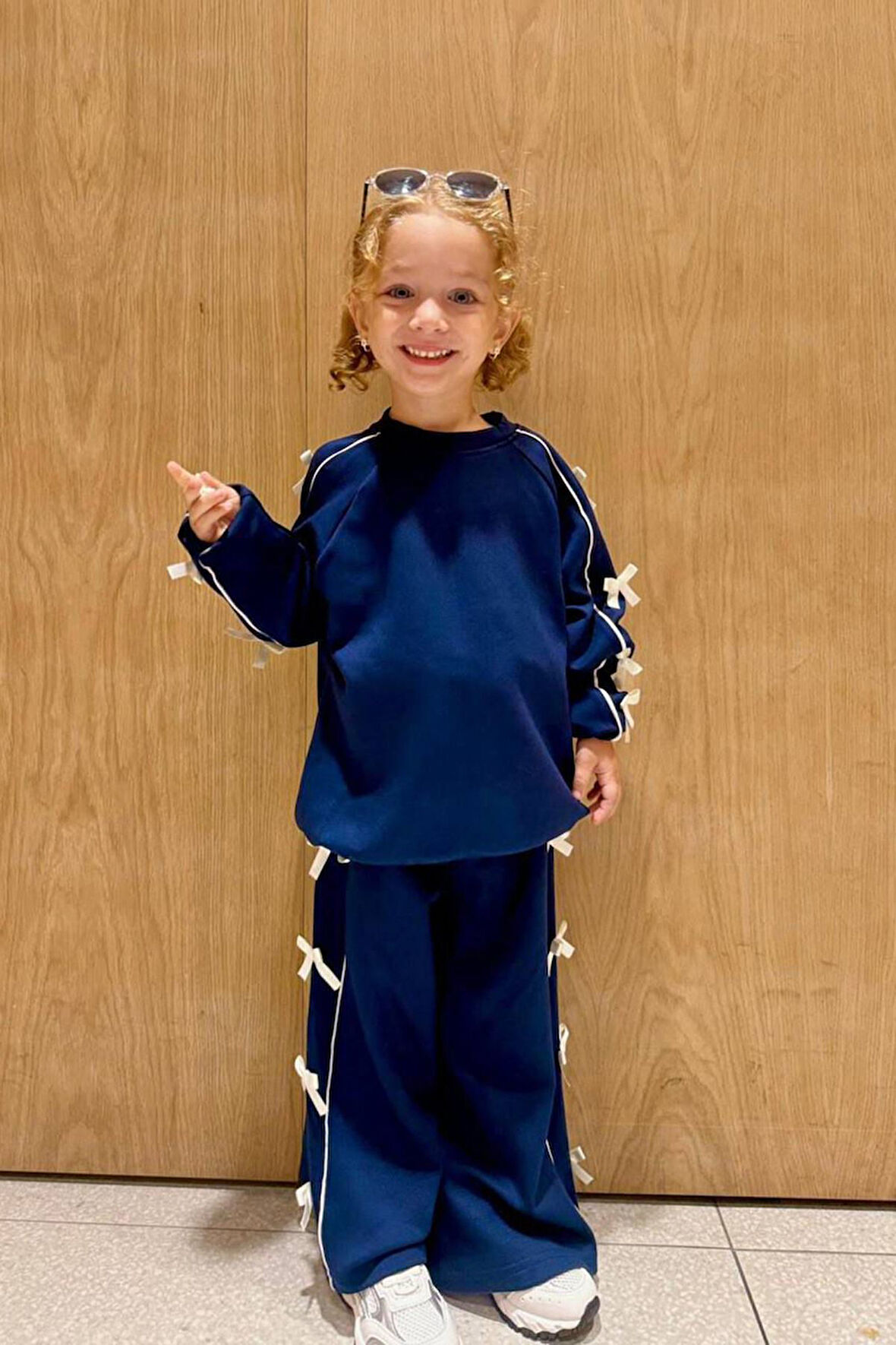 Miniğimin Cicileri Yanları Fiyonk Detaylı Basic İkili Kız Çocuk Takım - Siyah