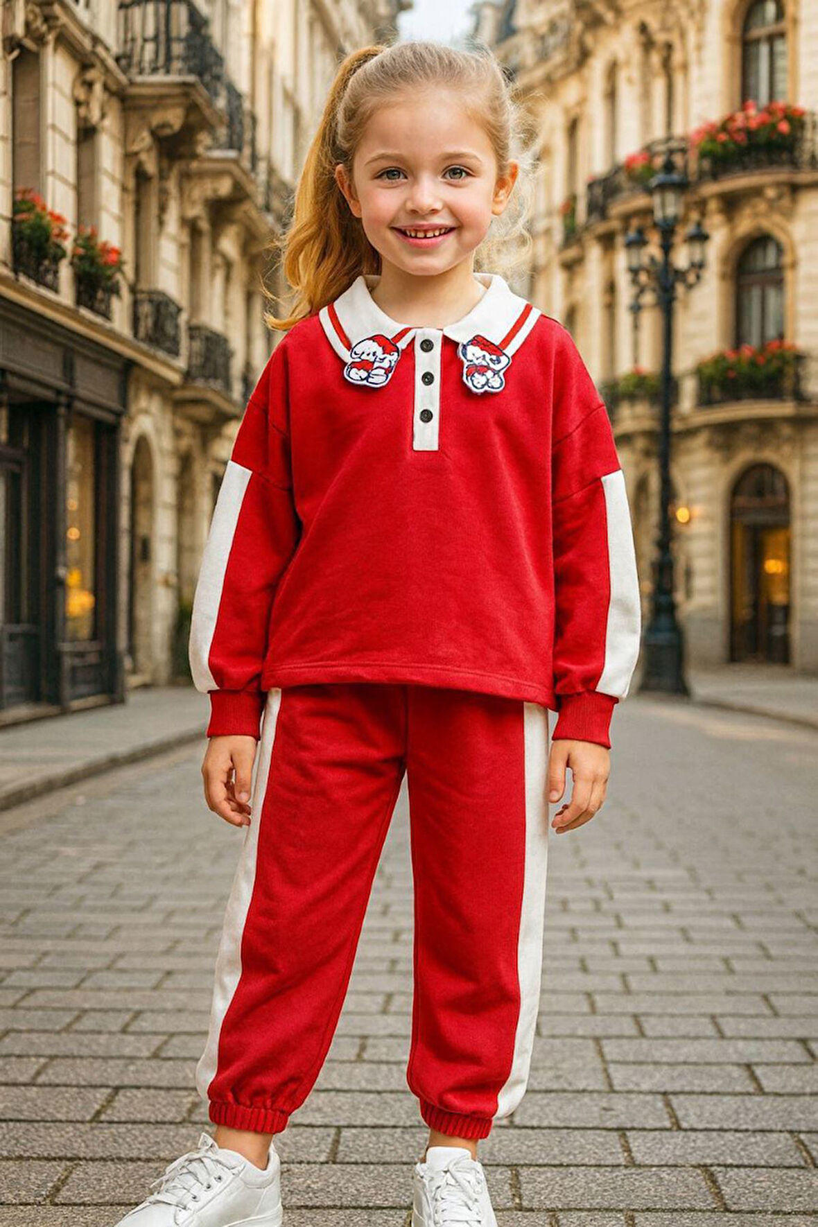 Miniğimin Cicileri Hll Kty Çantalı Kız Çocuk 3 Lü Takım - Kırmızı