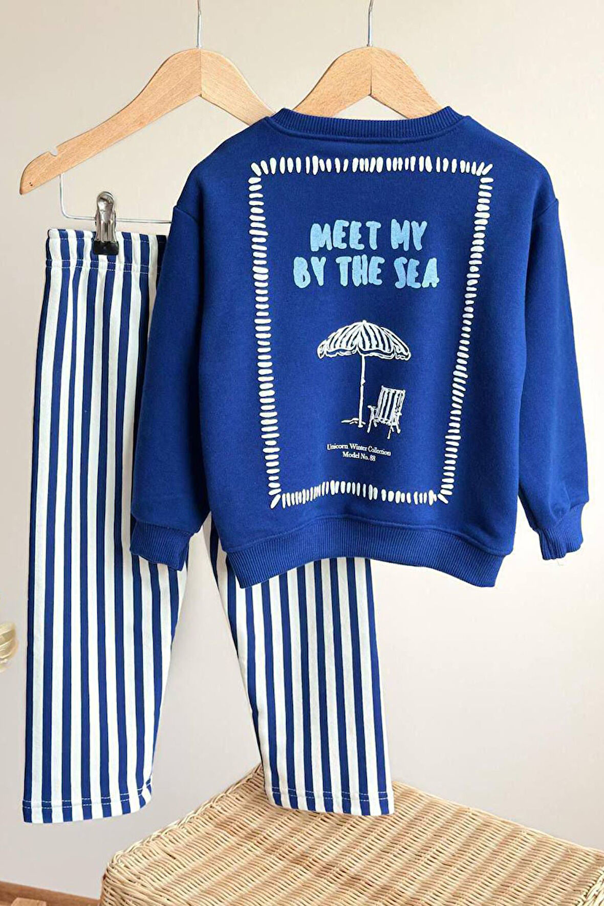 Miniğimin Cicileri Meet Sea Baskılı Erkek Çocuk 2 li Takım - Mavi