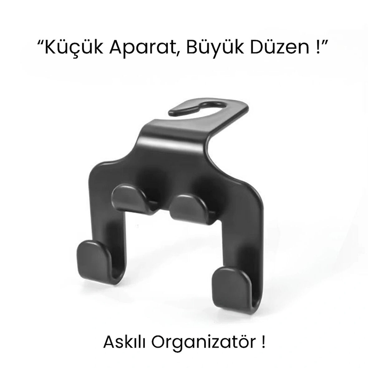Çok Amaçlı Askılı Organizer Kanca – Araç, Mutfak ve Dolap Düzenleyici Aparat