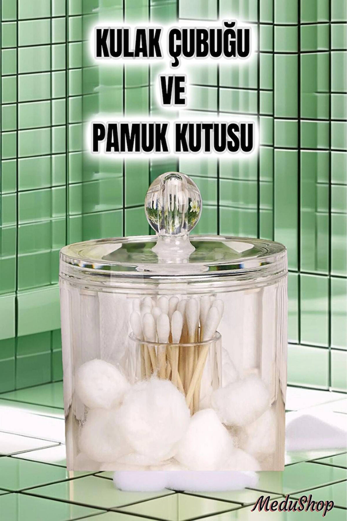 Yuvarlak Pamukluk ve Kulak Çubuğu Kutusu