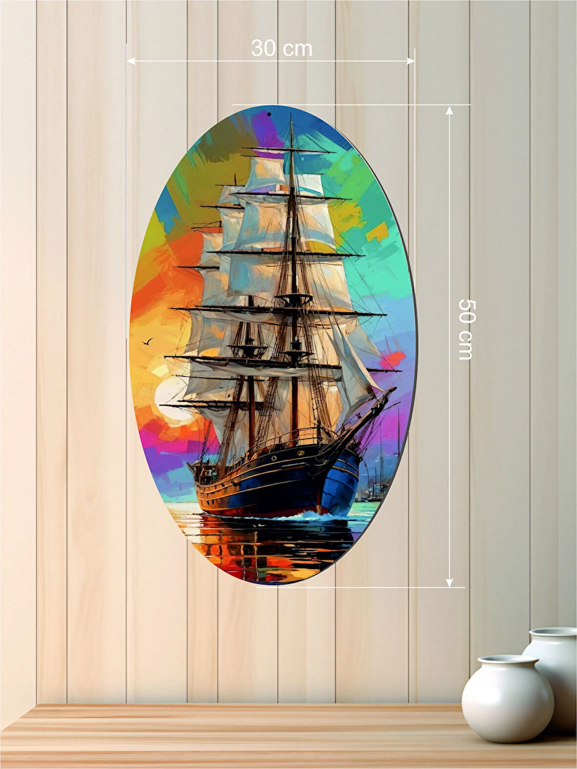 30x50 cm UV Baskılı Özgün MDF Tablo V9