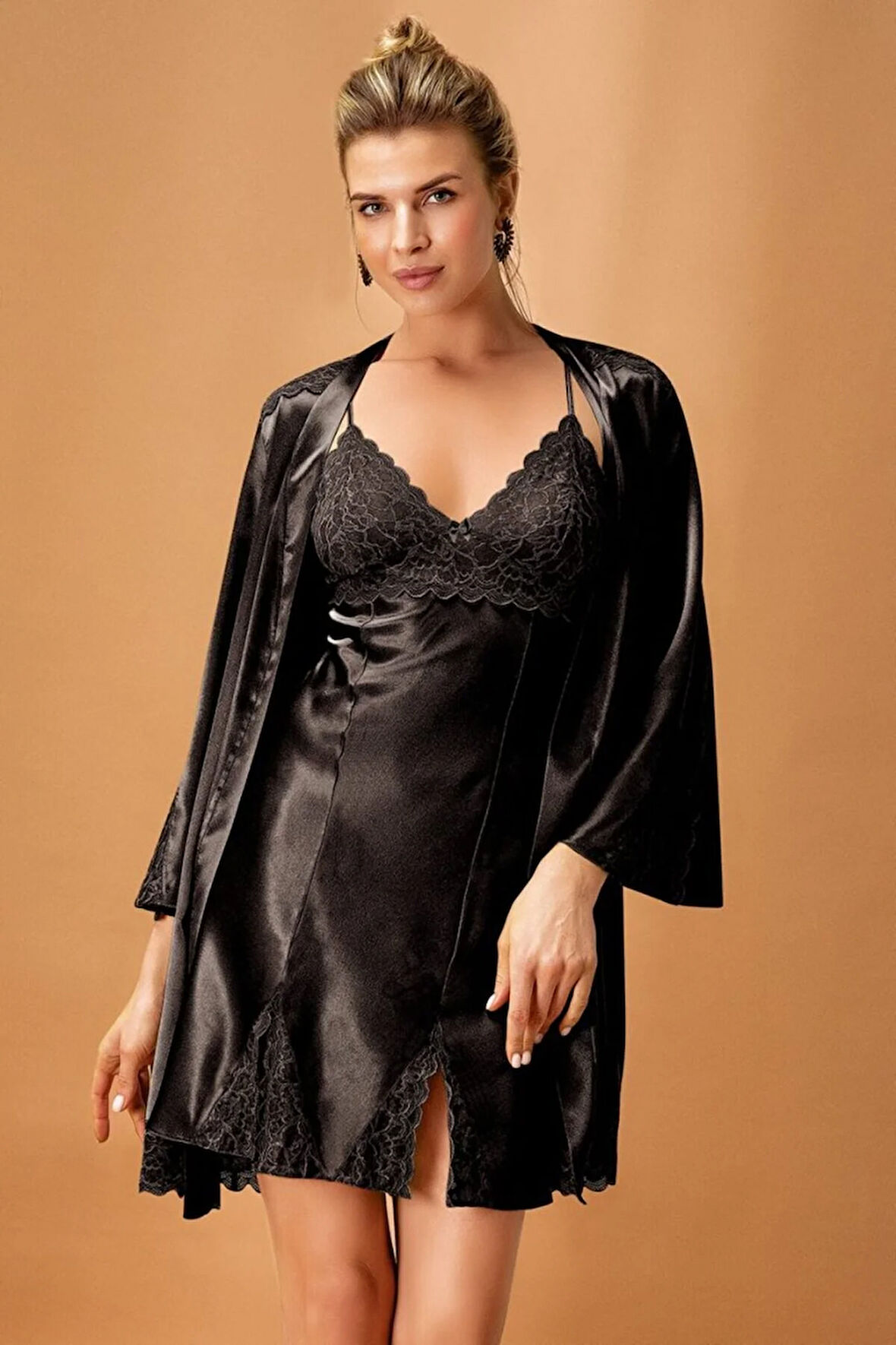 Hediyelik & Çeyizlik Gecelik & Sabahlık Kimono Takımı