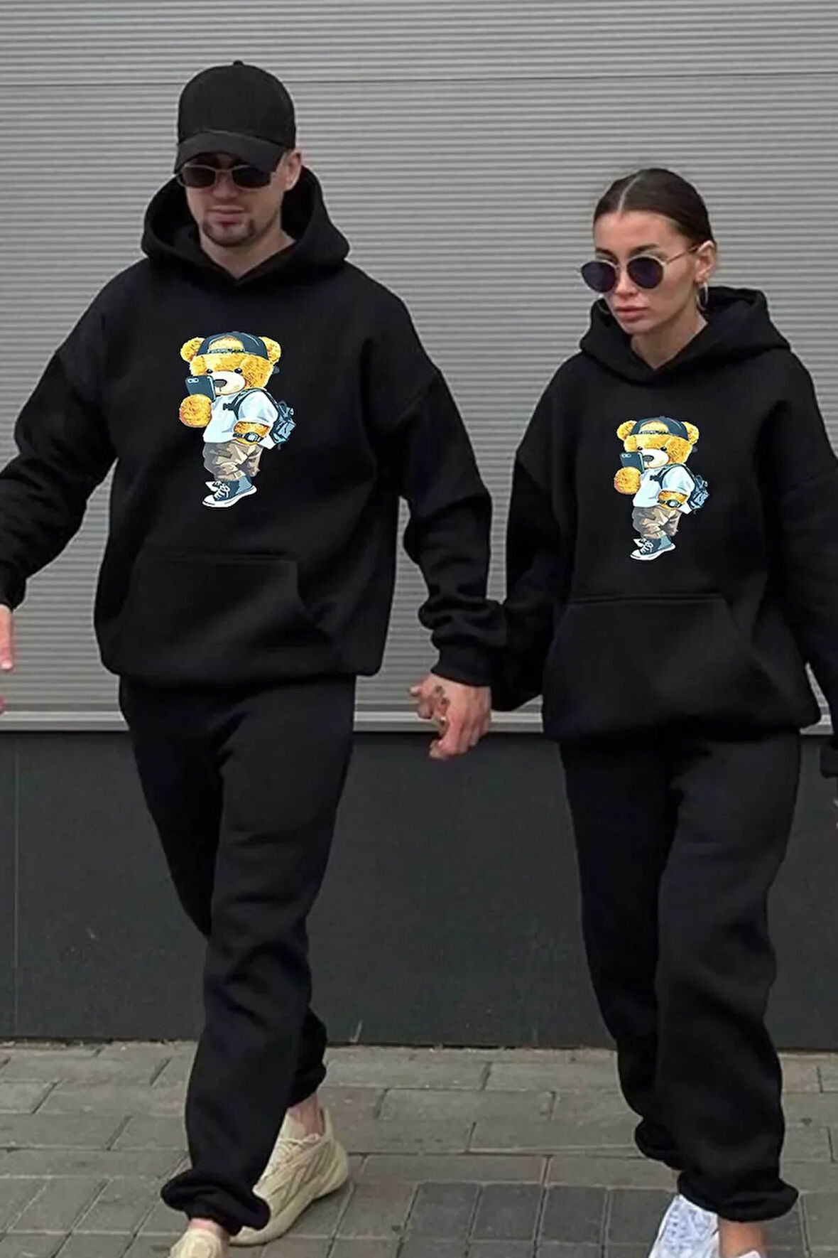 Just Be Cool Baskılı Çift Sevgili Kombini Tasarım Sweatshirt