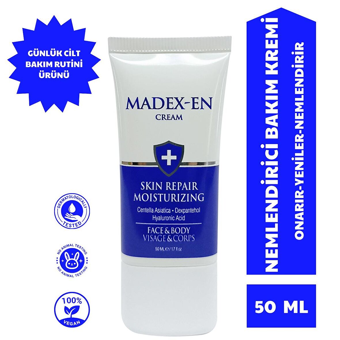 Madexen Nemlendici Krem 50 Ml -Günlük Cilt Bakım Rutinine Uygun