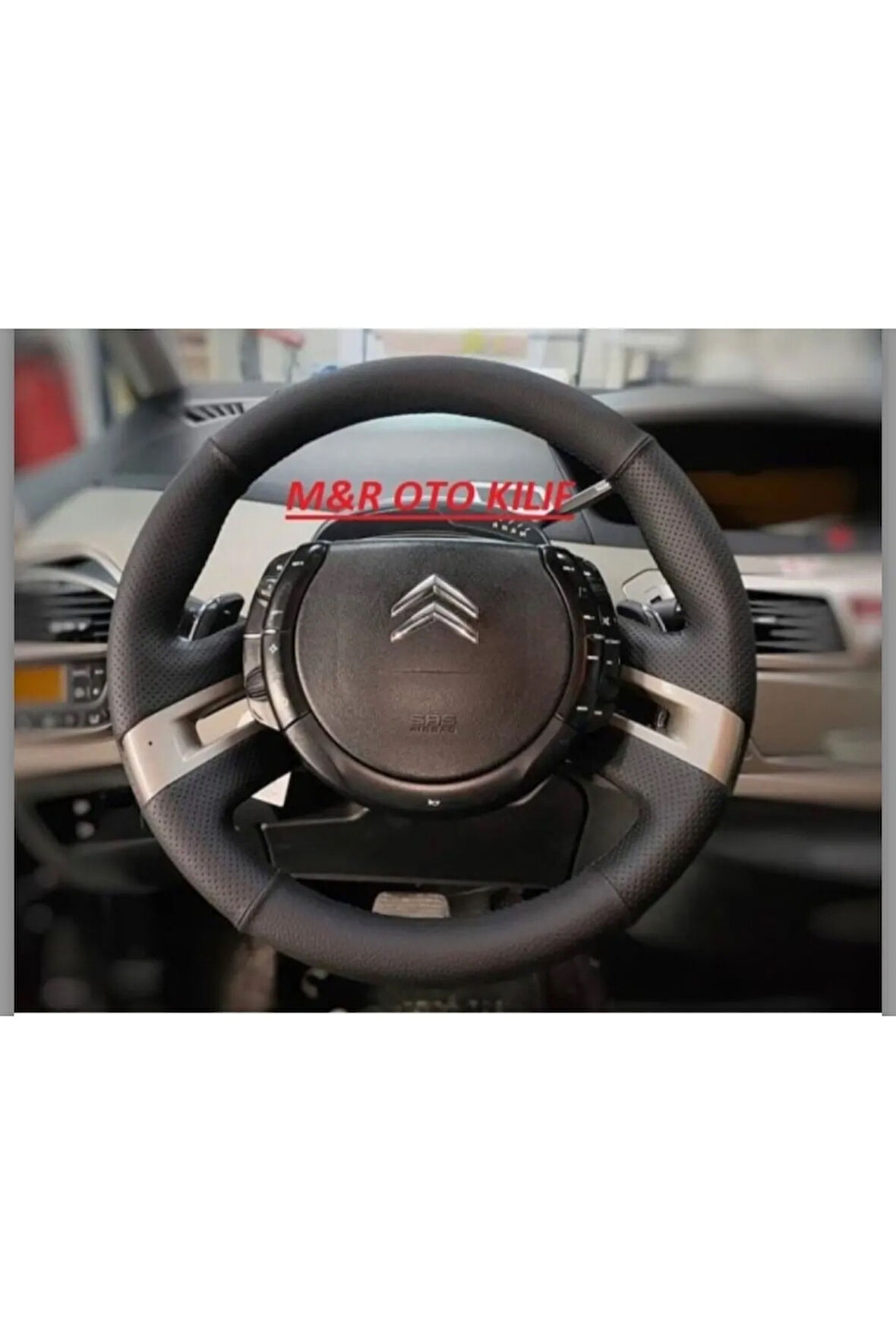 Citroen C4 Picasso Orijinal Kaplama Deri Direksiyon Kılıfı