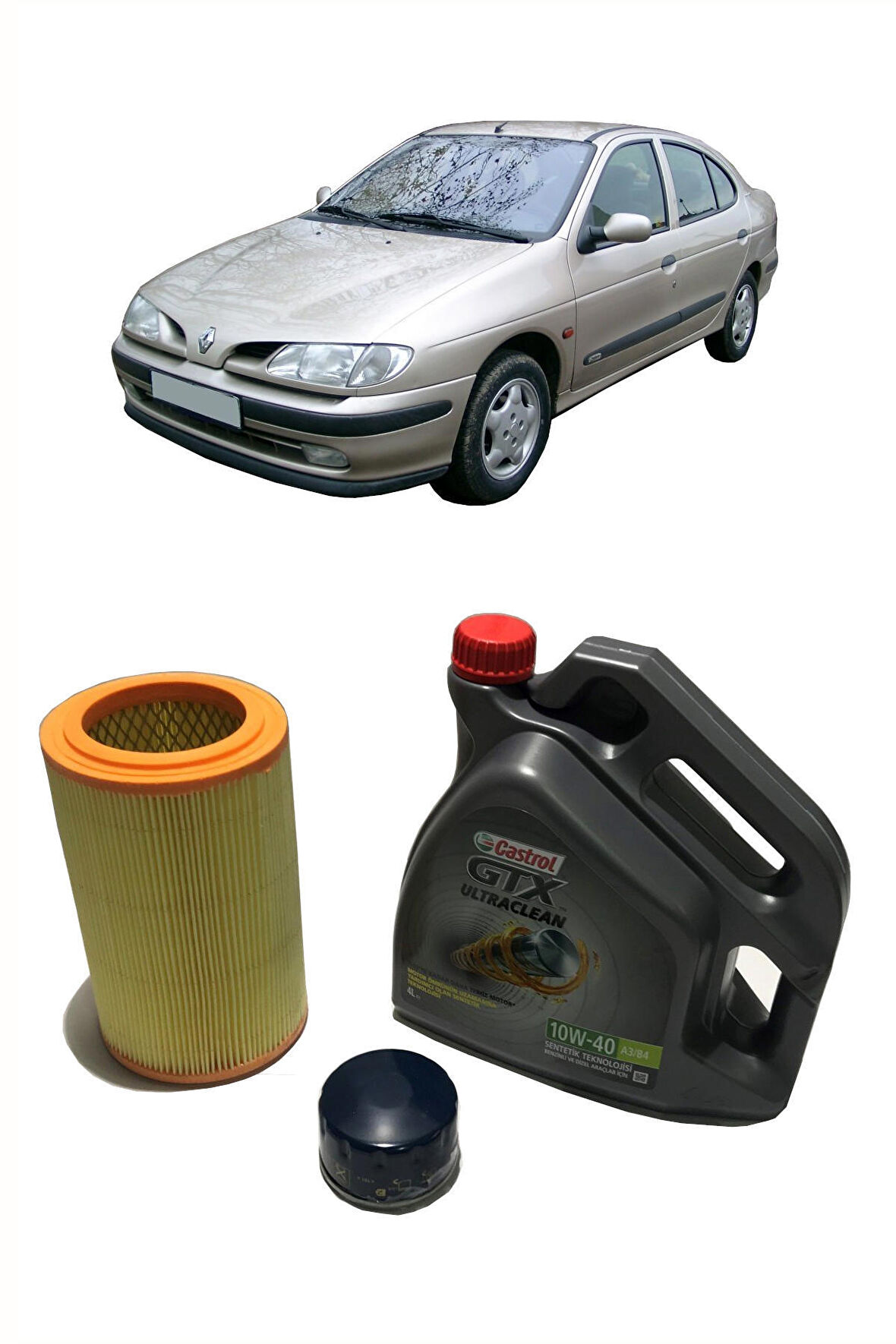 1996-2000 RENAULT MEGANE 1 1.6 8 VALVE YAĞ BAKIM SETİ CSTRL 10W 40 BEDAVA KARGO