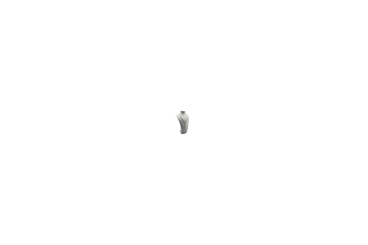 Süet Kumaş Elisia Manken Gri Renk 25/12 Cm Kolye Gerdanlık Takı Sergileme Mankeni