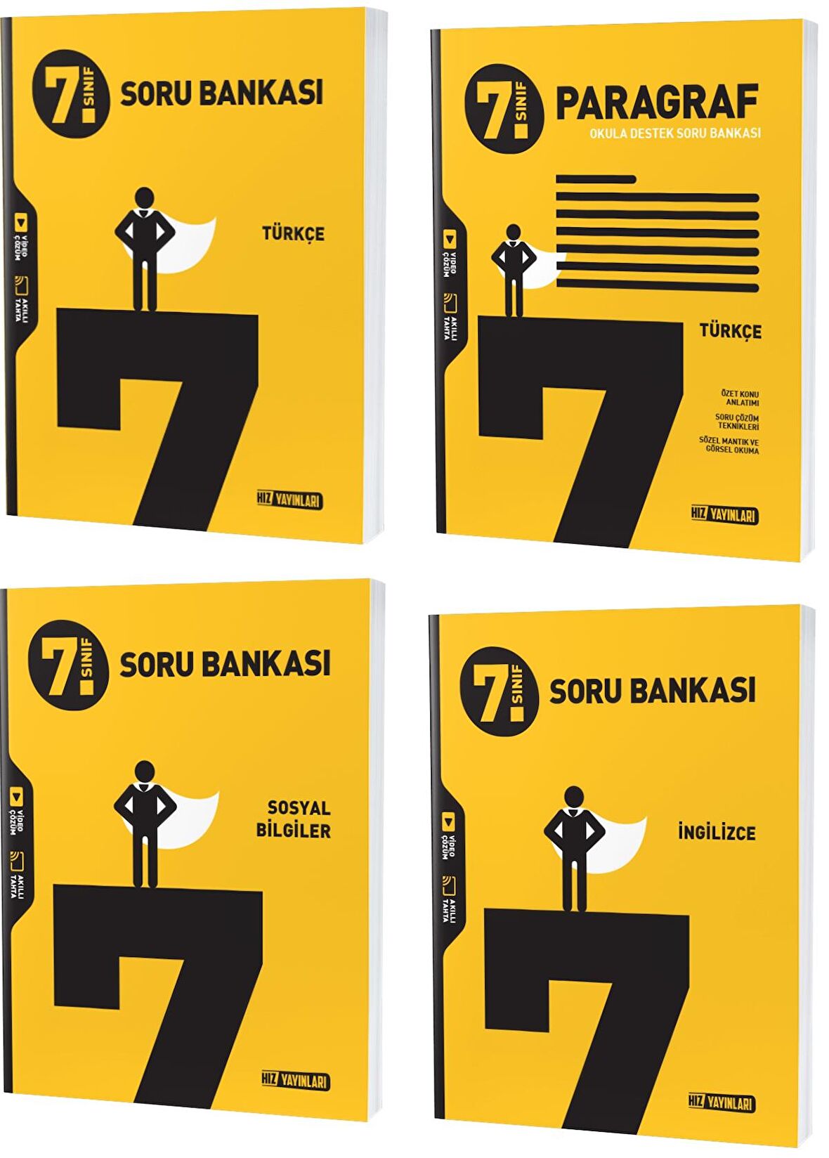 Hız 2023 7. Sınıf Türkçe Sosyal Paragraf İngilizce Soru Seti 4 Kitap 2023