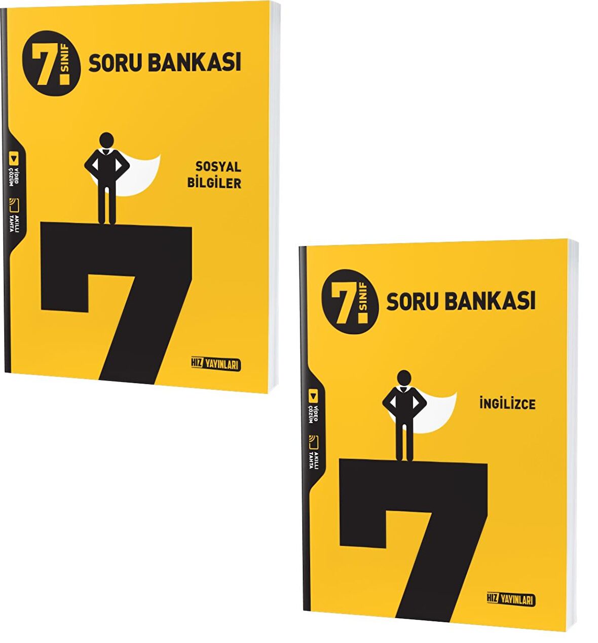 Hız 2023 7. Sınıf İngilizce + Sosyal Bilgiler Soru Seti 2 Kitap 2023