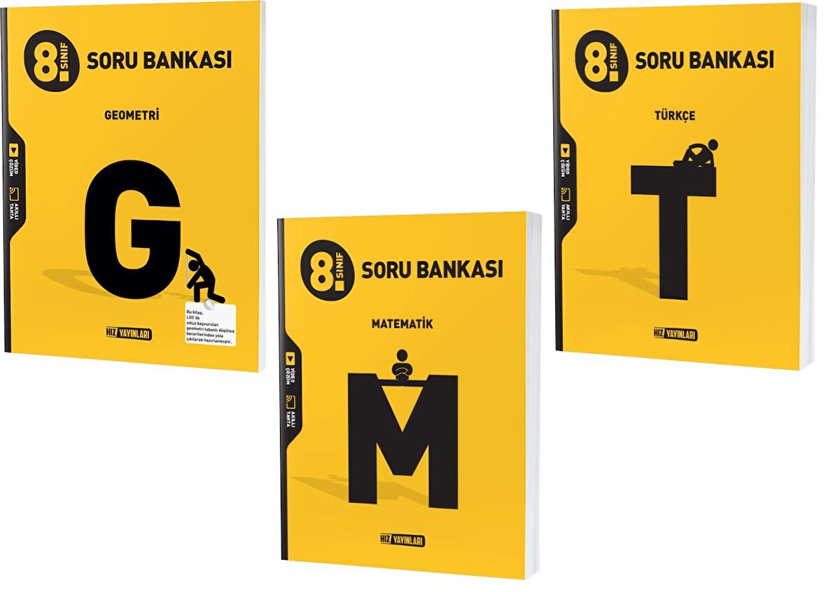 Hız Lgs 2023 8. Sınıf Matematik + Geometri + Türkçe Soru Seti 3 Kitap 2023
