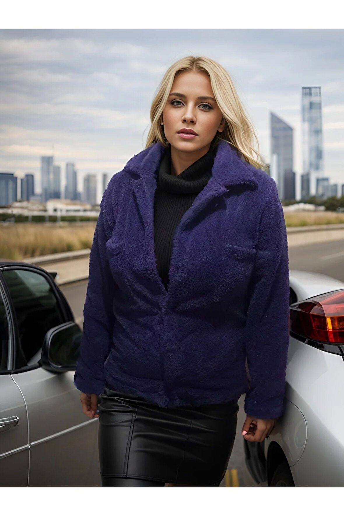 Peluş Polar Hırka Ceket