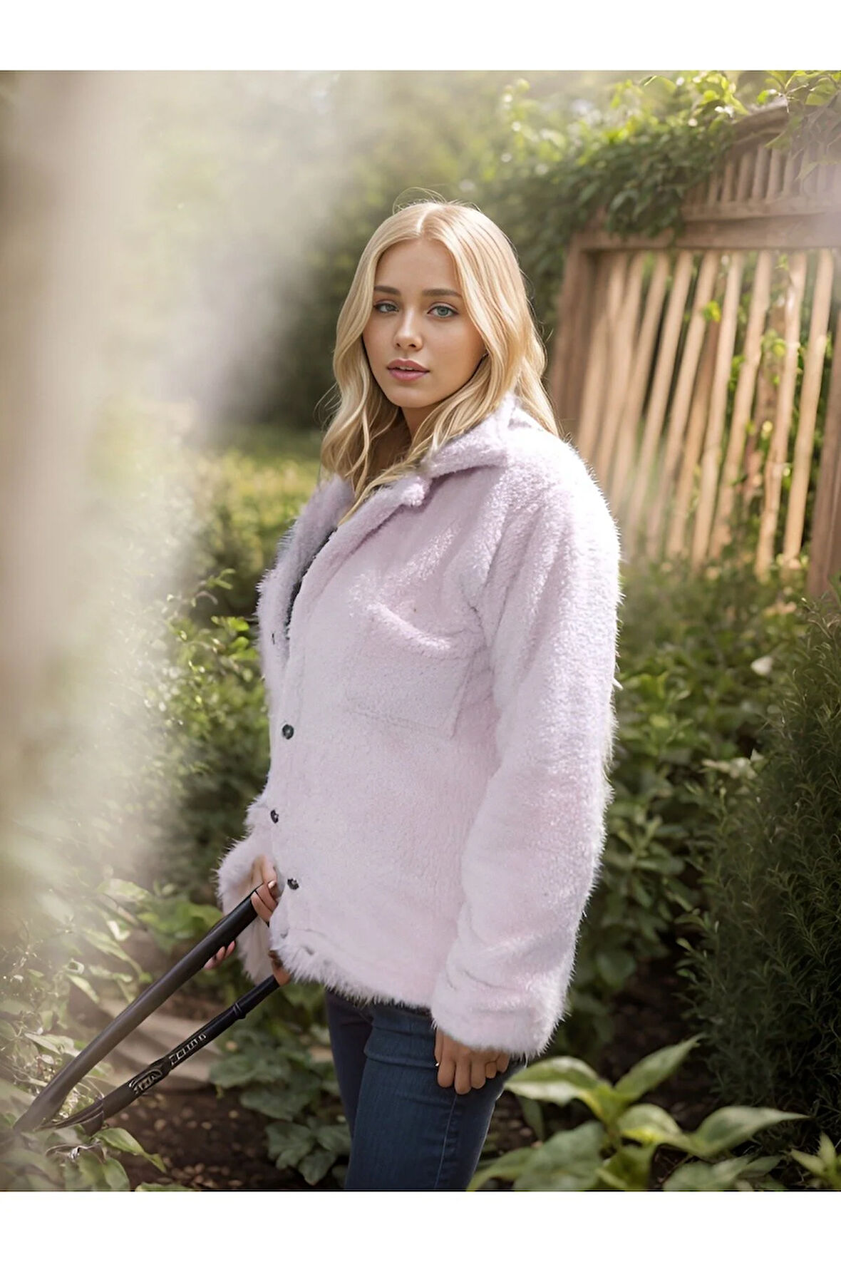 Peluş Polar Hırka Ceket