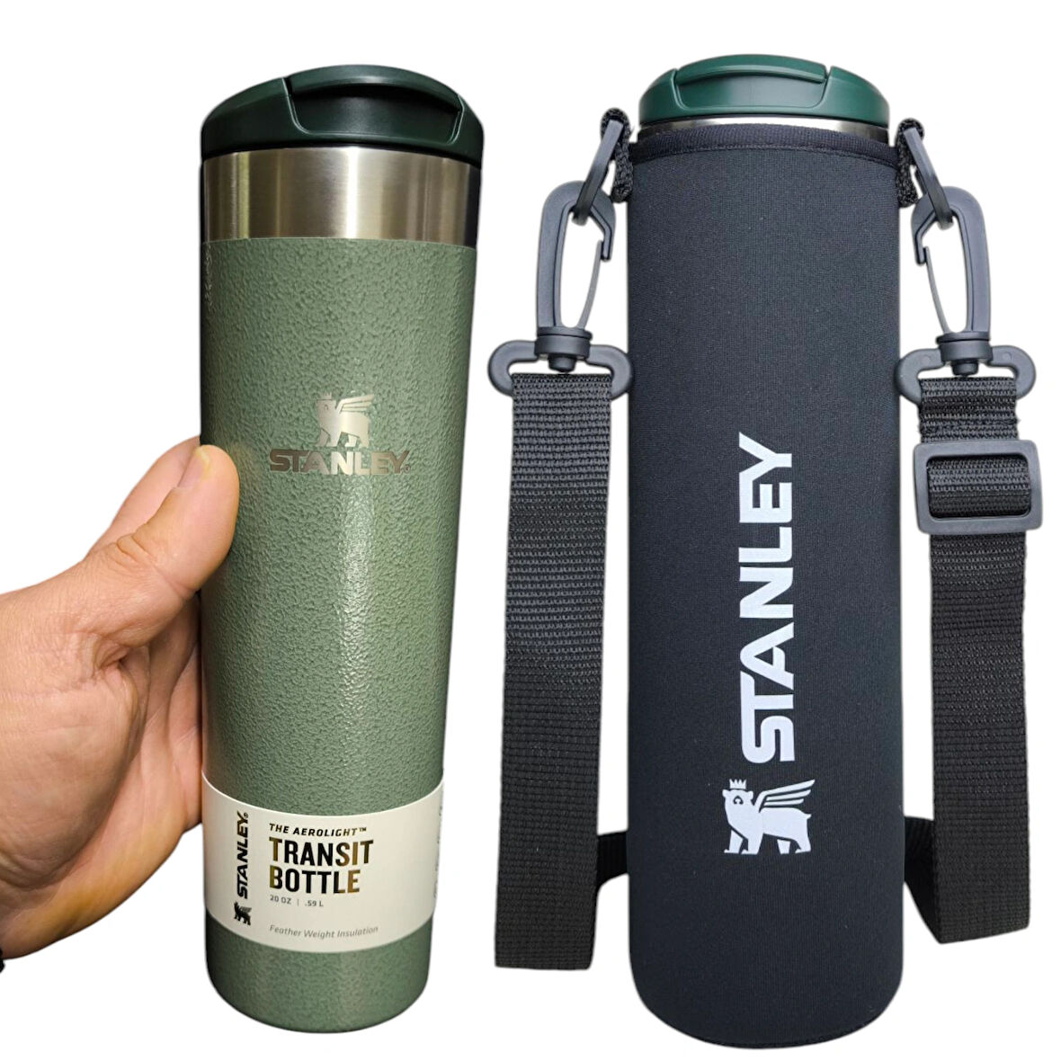 Stanley The Aerolight transit mug 20 oz 0,59 lt Neopren Termos kılıfı ve omuz askısı