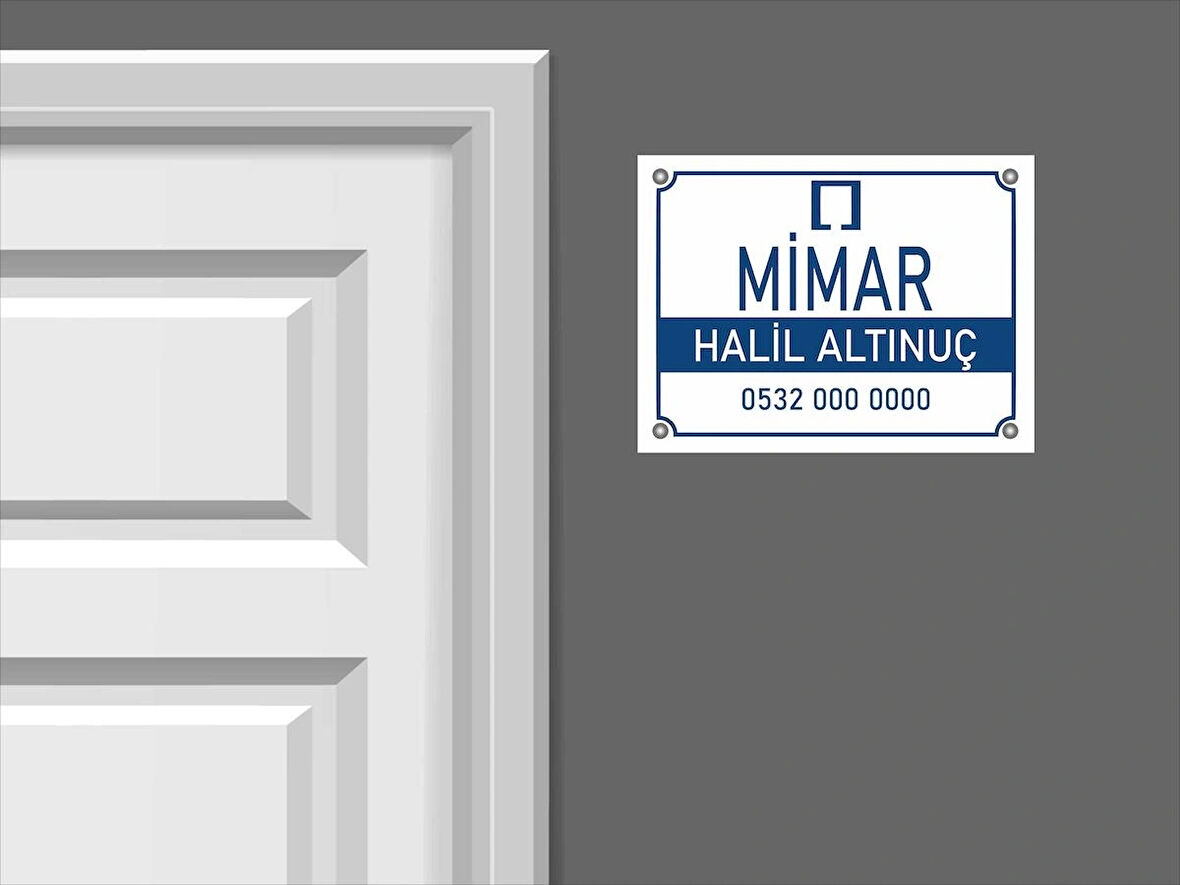 Kişiye Özel Mimar PVC Levha 40x30 cm