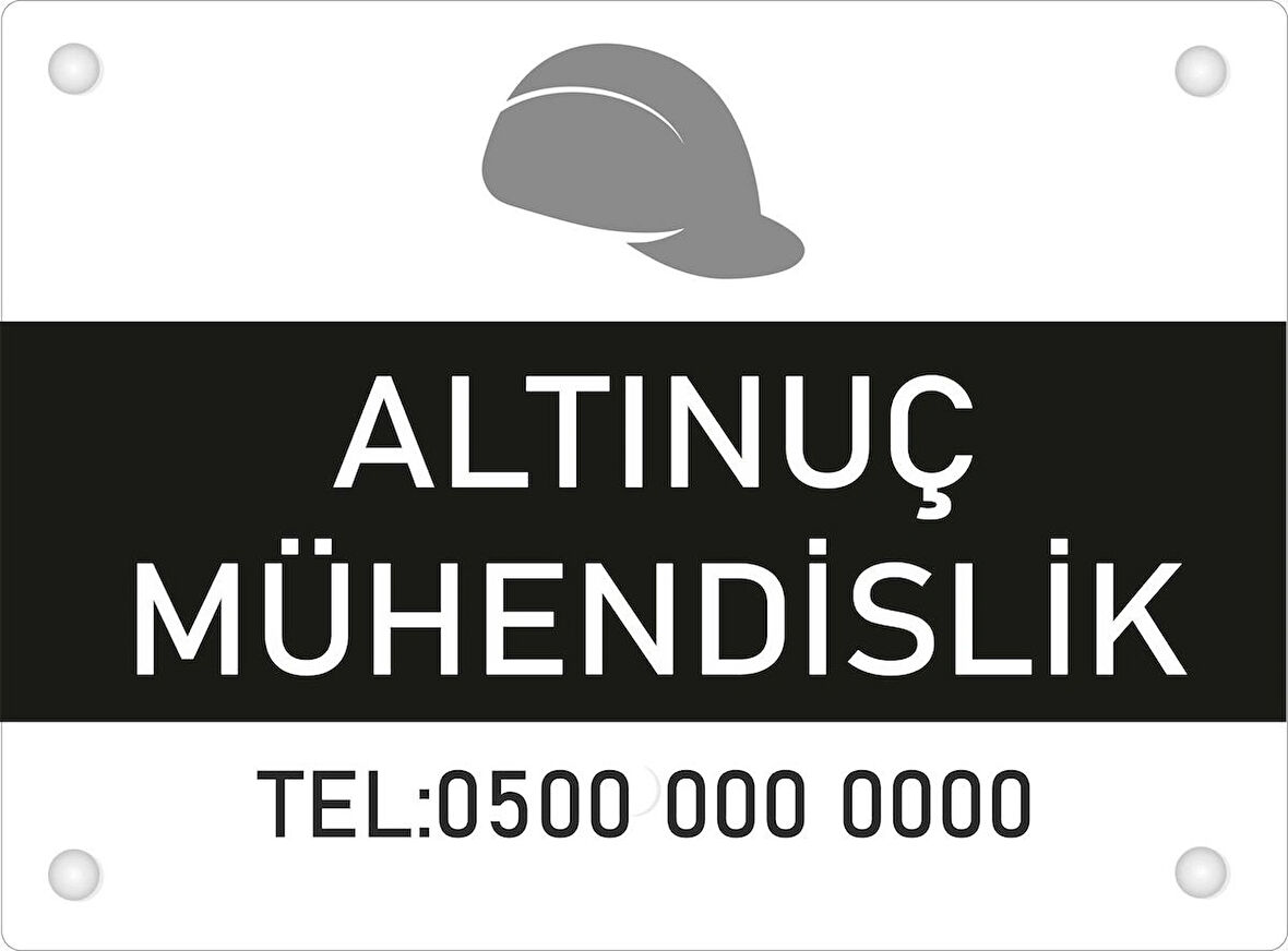 Kişiye Özel Mühendislik PVC Levha 40x30 cm