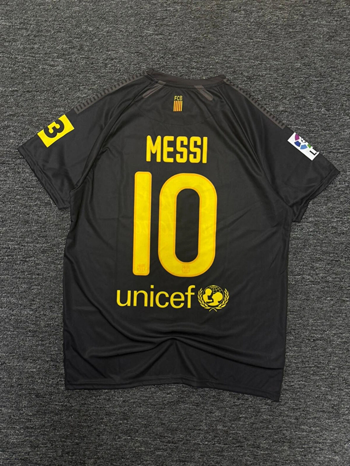 Messi 10 Barça 2011 Sezon Nostalji Siyah Kısa Kol Forması