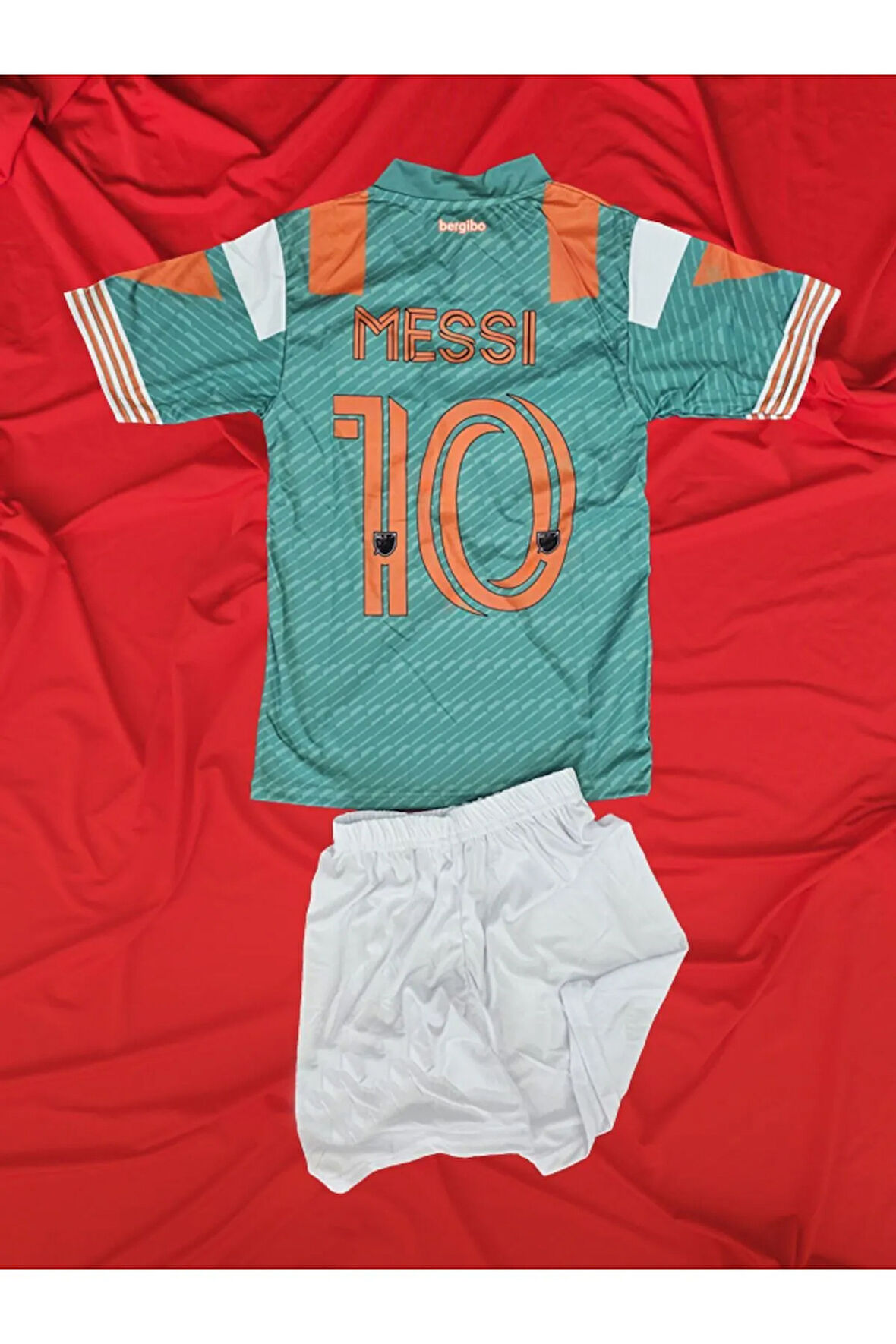 MESSİ 10 INTER MIAMI TURKUAZ SU YEŞİLİ ÇOCUK ALT ÜST TAKIM FORMA