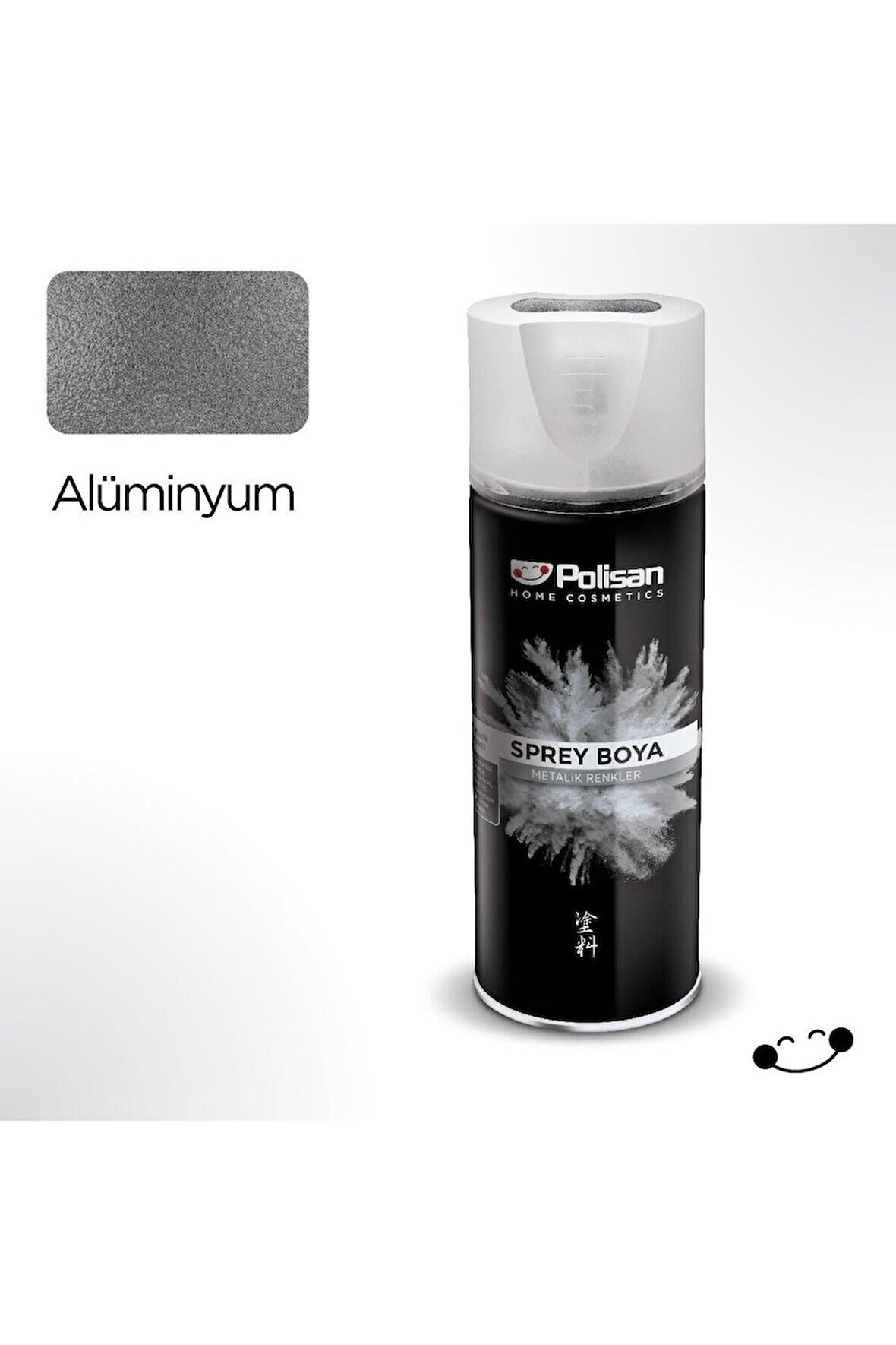 POLİSAN SPREY BOYA METALİK ALÜMİNYUM RAL-9022