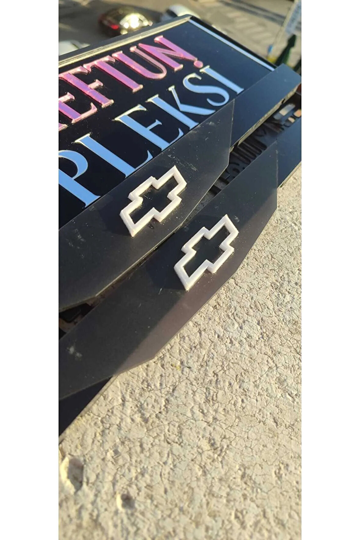 Chevrolet Model Uyumlu Mat Pleksi Plakalık