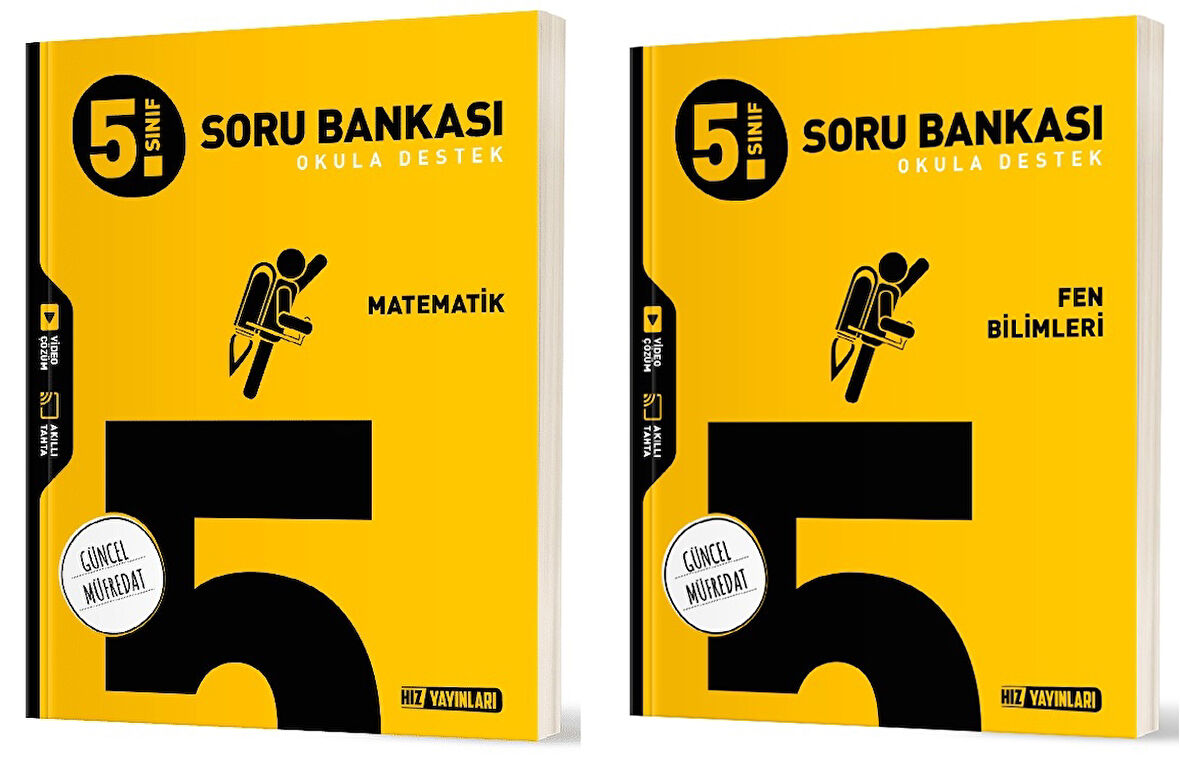 Hız 2025 5. Sınıf Matematik + Fen Bilimleri Soru Seti 2 Kitap