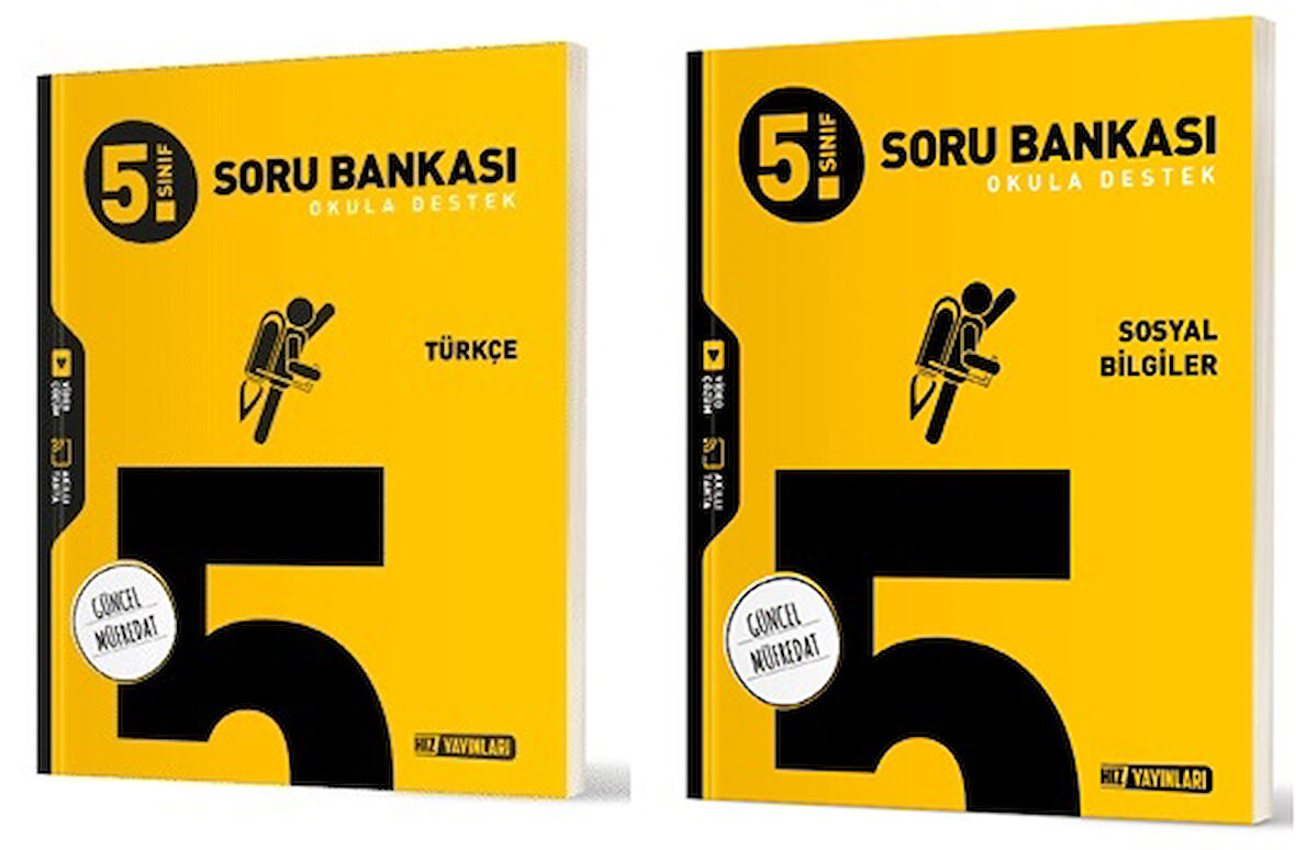 Hız 2025 5. Sınıf Türkçe + Sosyal Bilgiler Soru Seti 2 Kitap