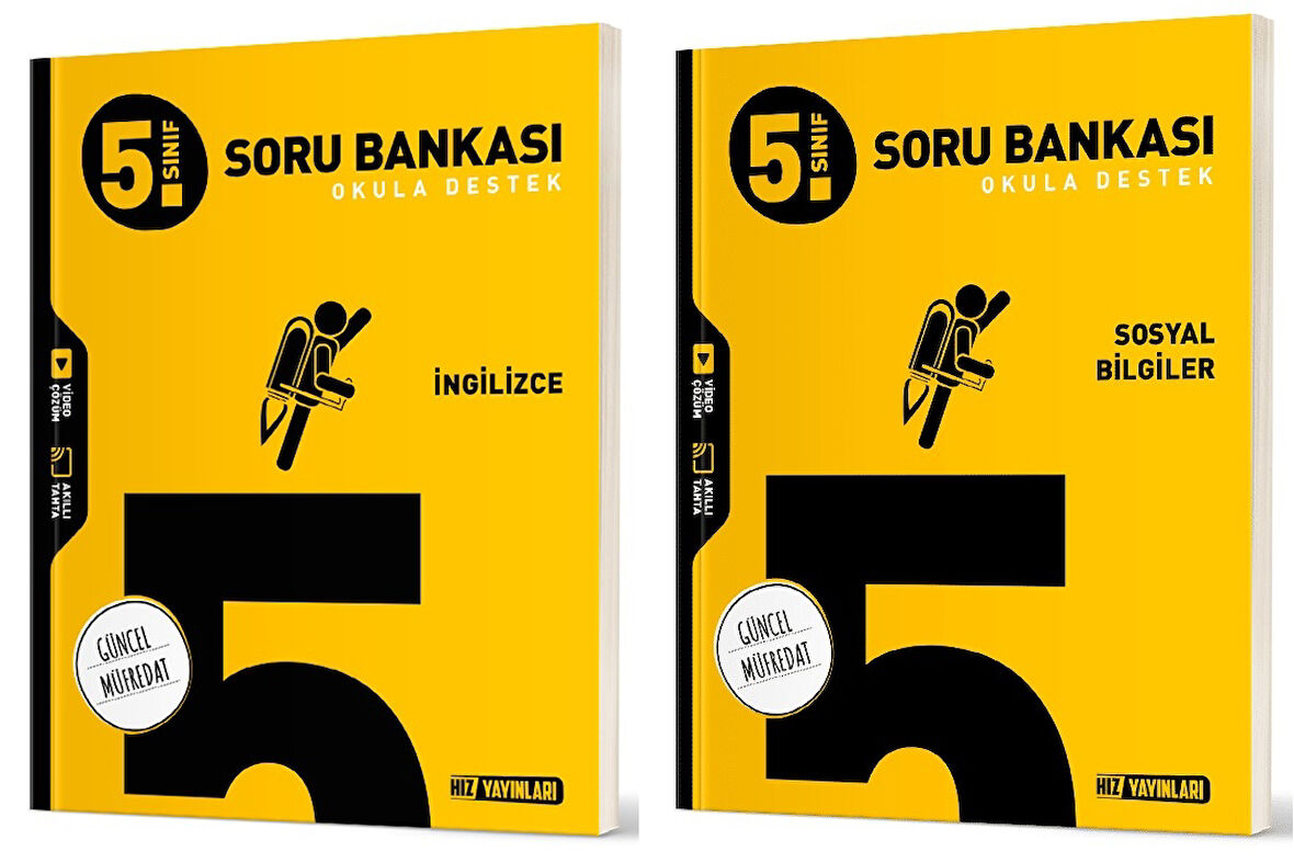 Hız 2025 5. Sınıf İngilizce + Sosyal Bilgiler Soru Seti 2 Kitap