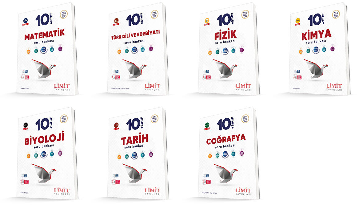 Limit 2026 10. Sınıf Soru Bankası Seti 7 Kitap Kitap Güncel Müfredat