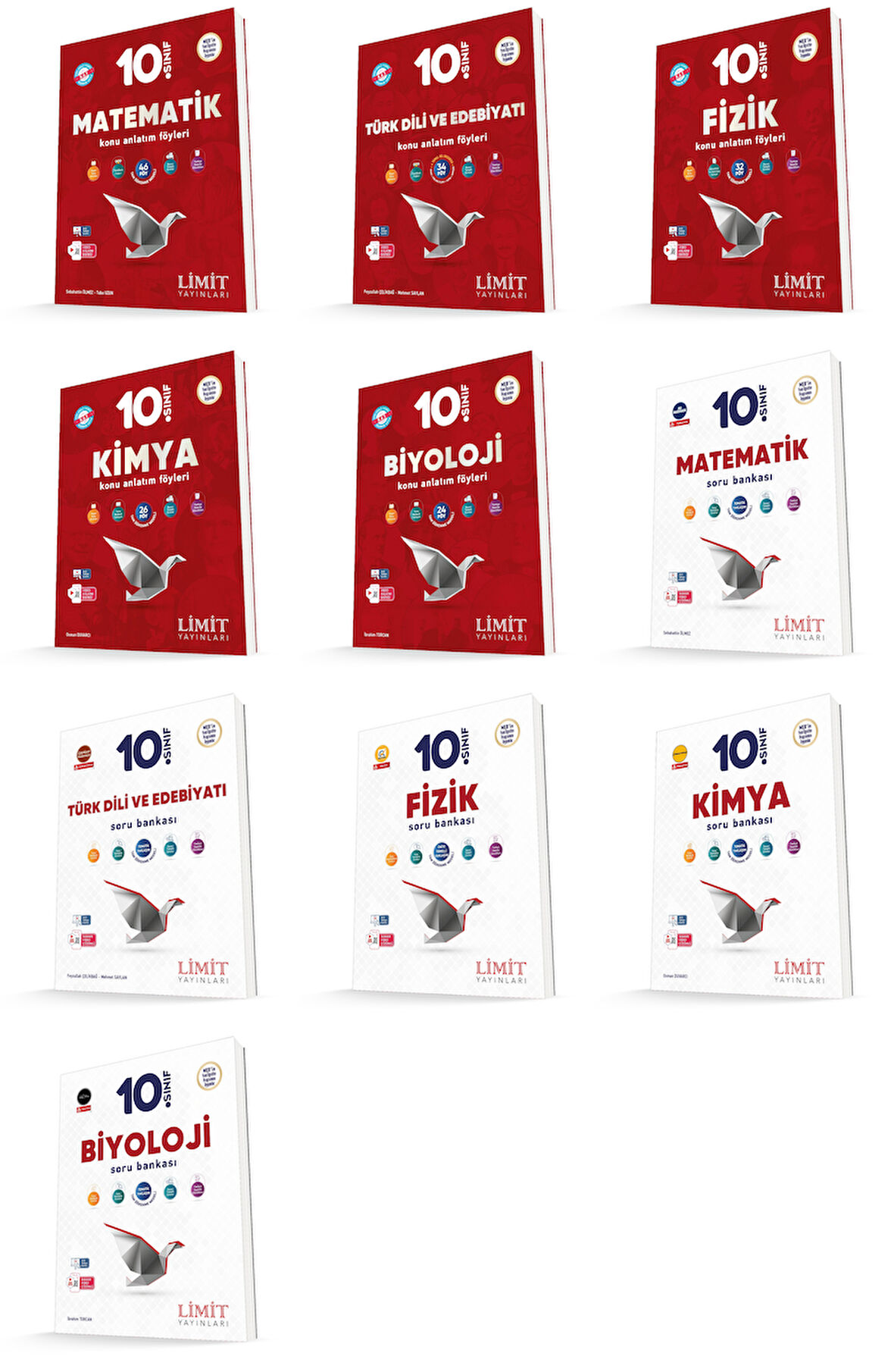 Limit 2026 10. Sınıf Sayısal Konu Kaf + Soru Bankası Seti 10 Kitap Güncel Müfredat